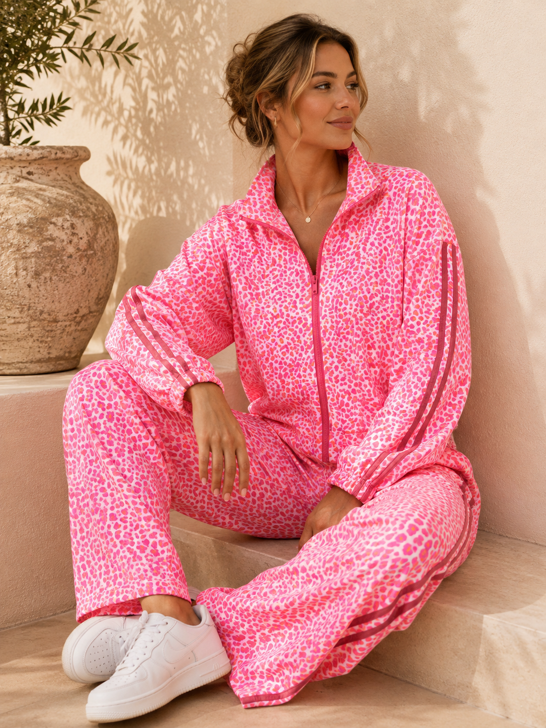 Set Ayla Leo Sweatshirt und Sweathose Made in Italy 34-44 Jogginganzug