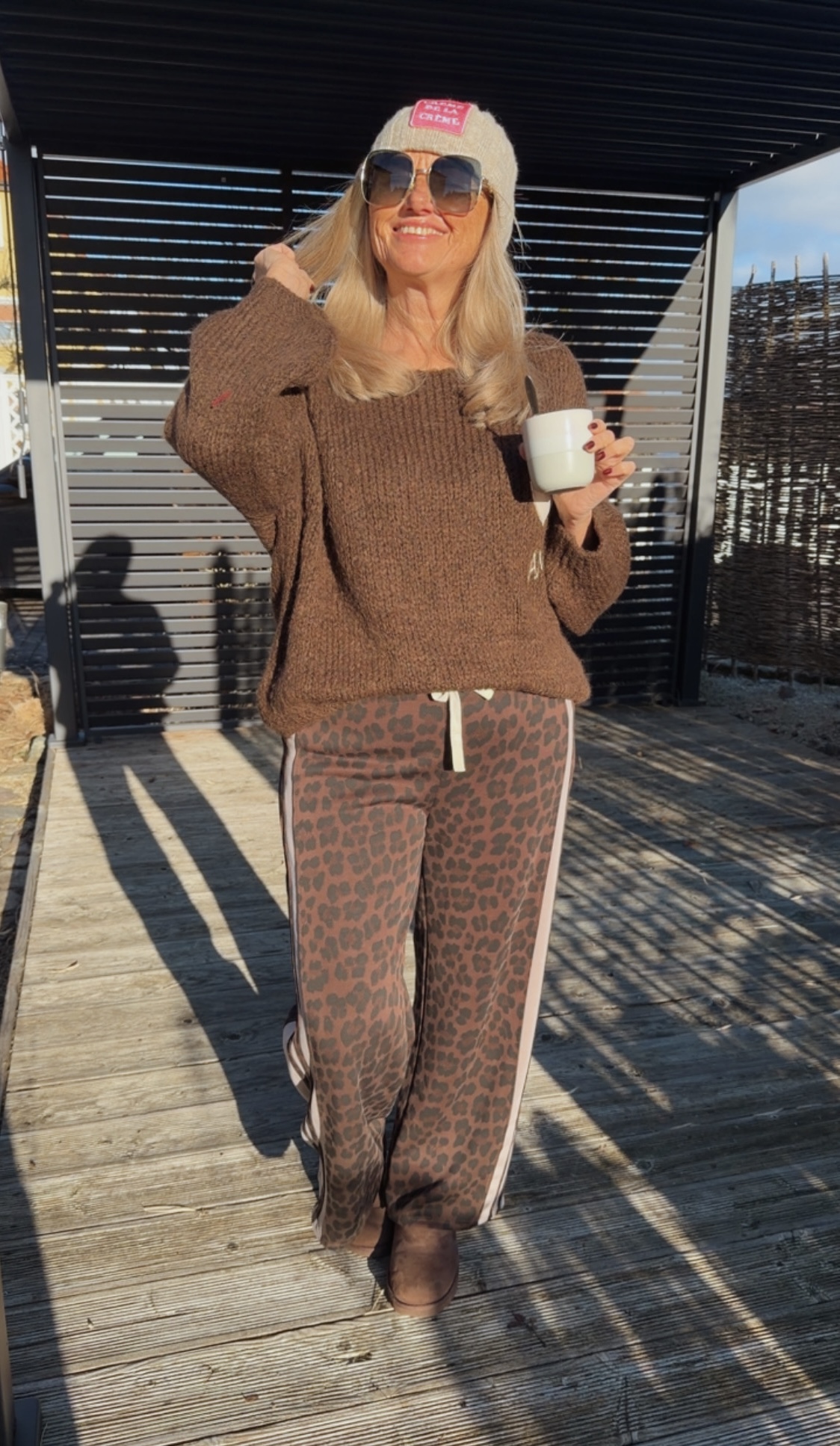 BASIC LEO PANT VALERIE STRIPES 34 - 42 Made in Italy Jogpant Streifen Look