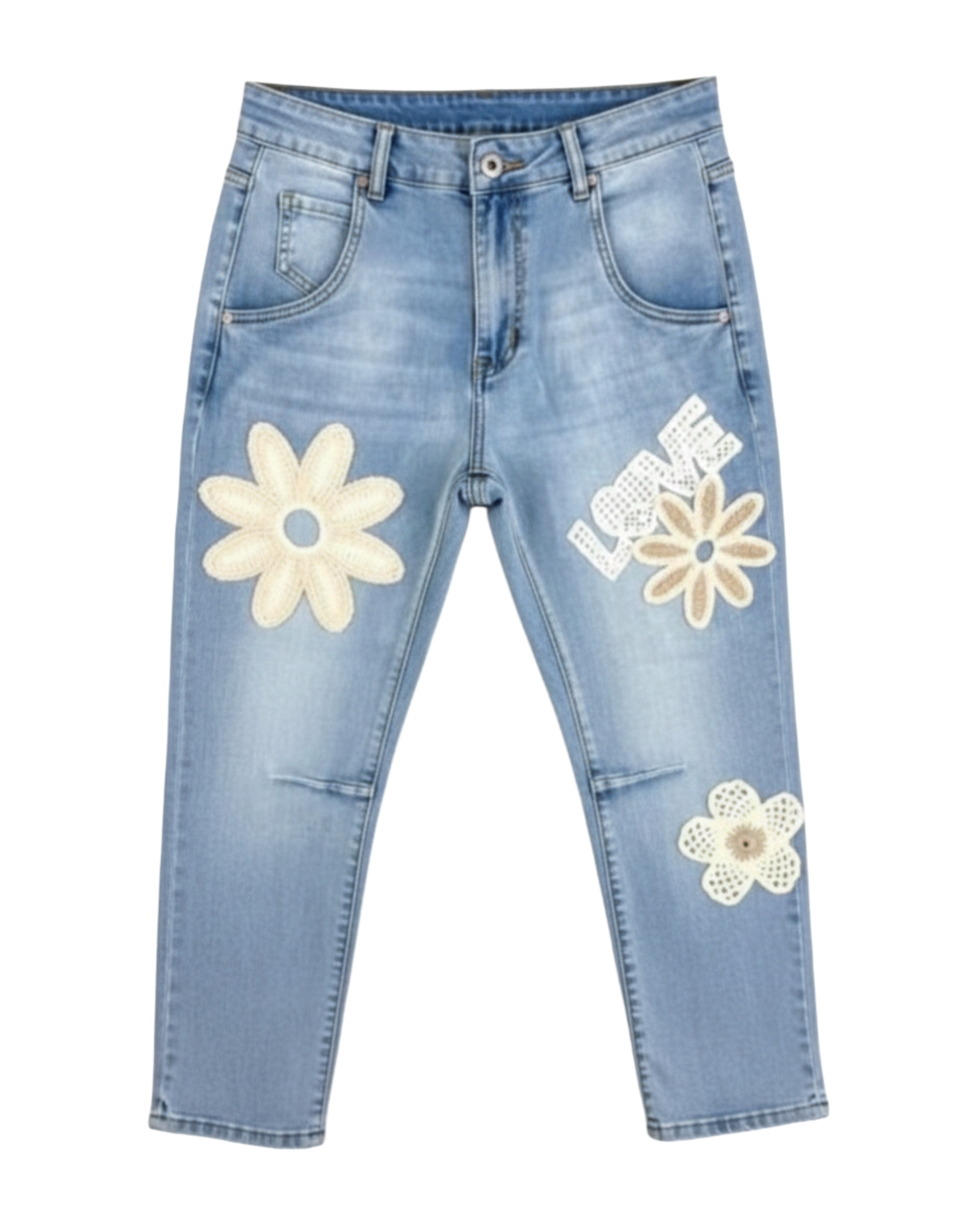 JEANS SAGA BLUME/LOVE Made in Italy Variantenartikel Boho Style