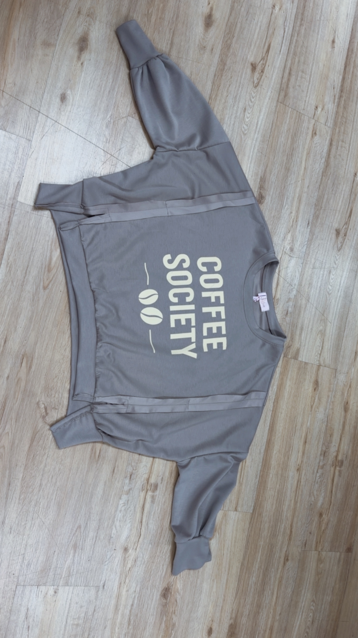Sweatshirt aus Butterstoff COFFEE SOVIETY SW0177 I Made in Italy 34-42/44