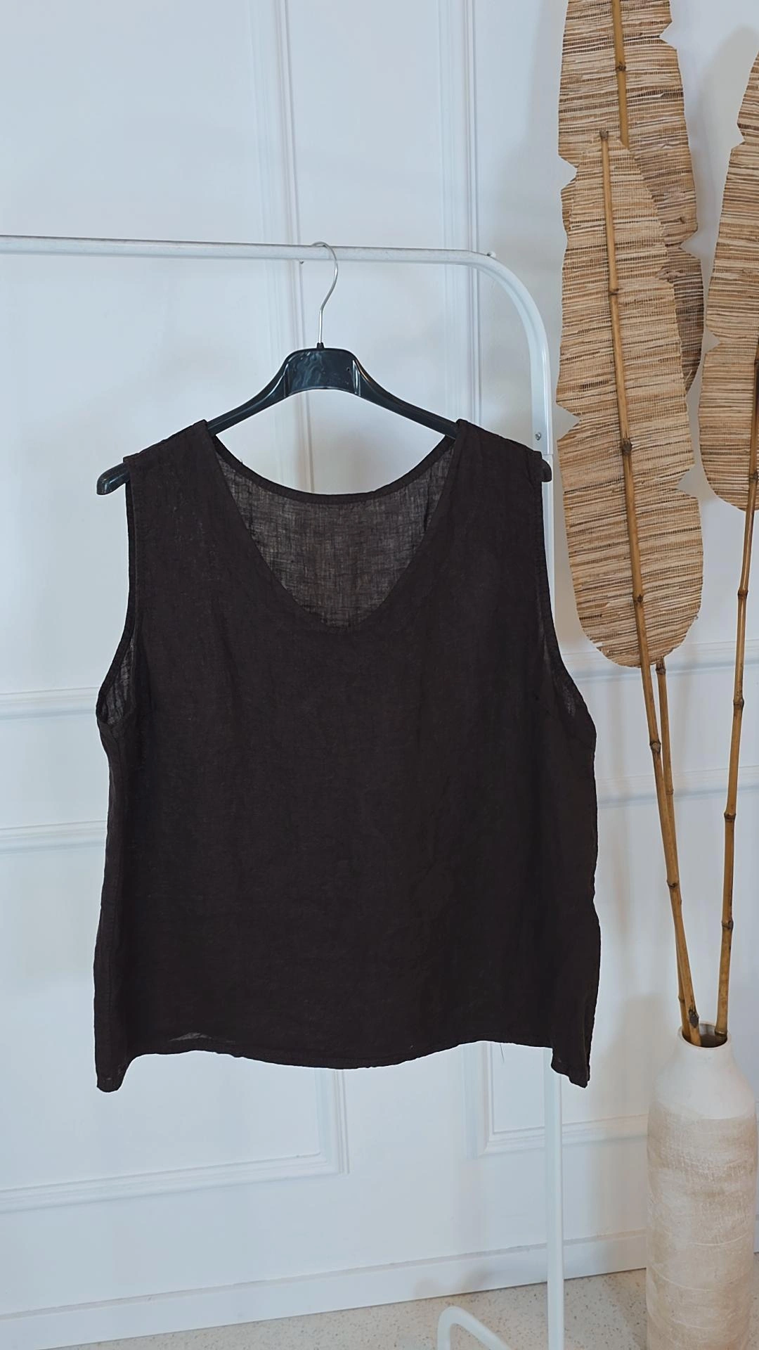 LINEN BASIC SHIRT CATALINA Made in Italy 36 - 42 Leinen Top