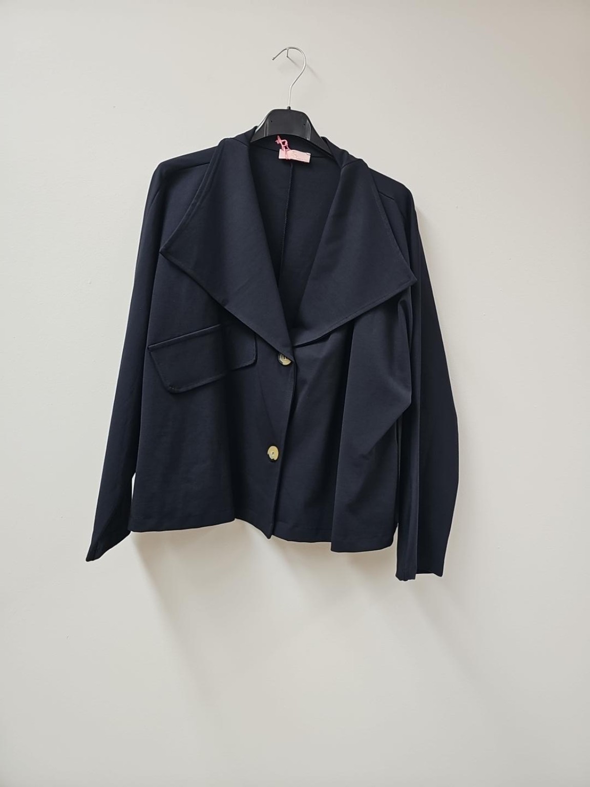 Jacke Enya – lässige Uni-Jacke mit Statement-Kragen Uni Made in Italy 34-42/44