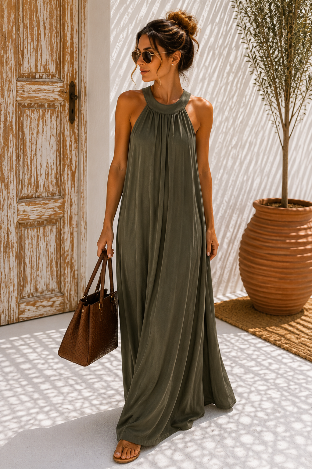 Kofferkleid Kleid „Amboseli“ lang – Dein stilvoller Begleiter für jeden Sommertag Made in Italy Gr 34-42