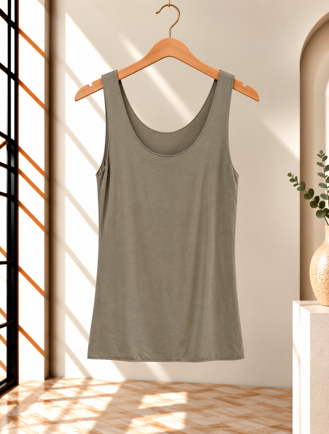 Basic Top mit Rundhalsausschnitt I T0051 I Made in Italy 34-40