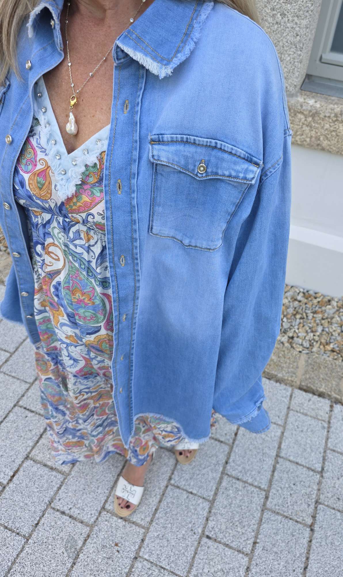 JEANS BLUSE ESPERANZA 34-44 Jeanshemd
