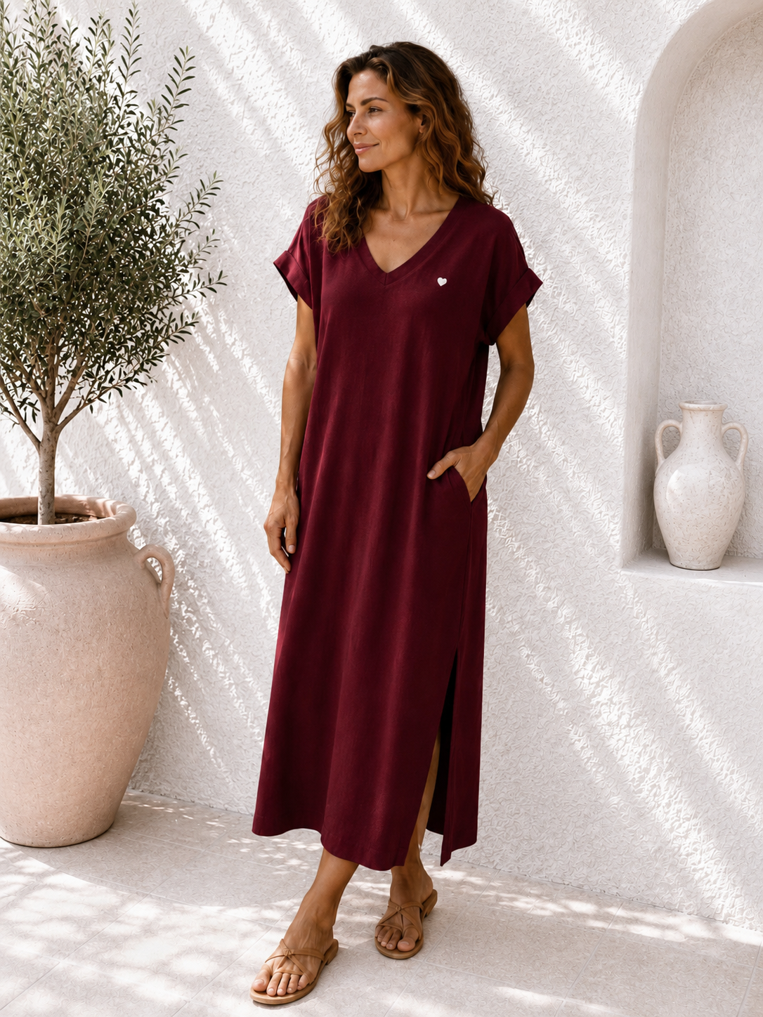 Sweatshirt-Kleid Taliya Mini Herz Made in Italy 34-42/44