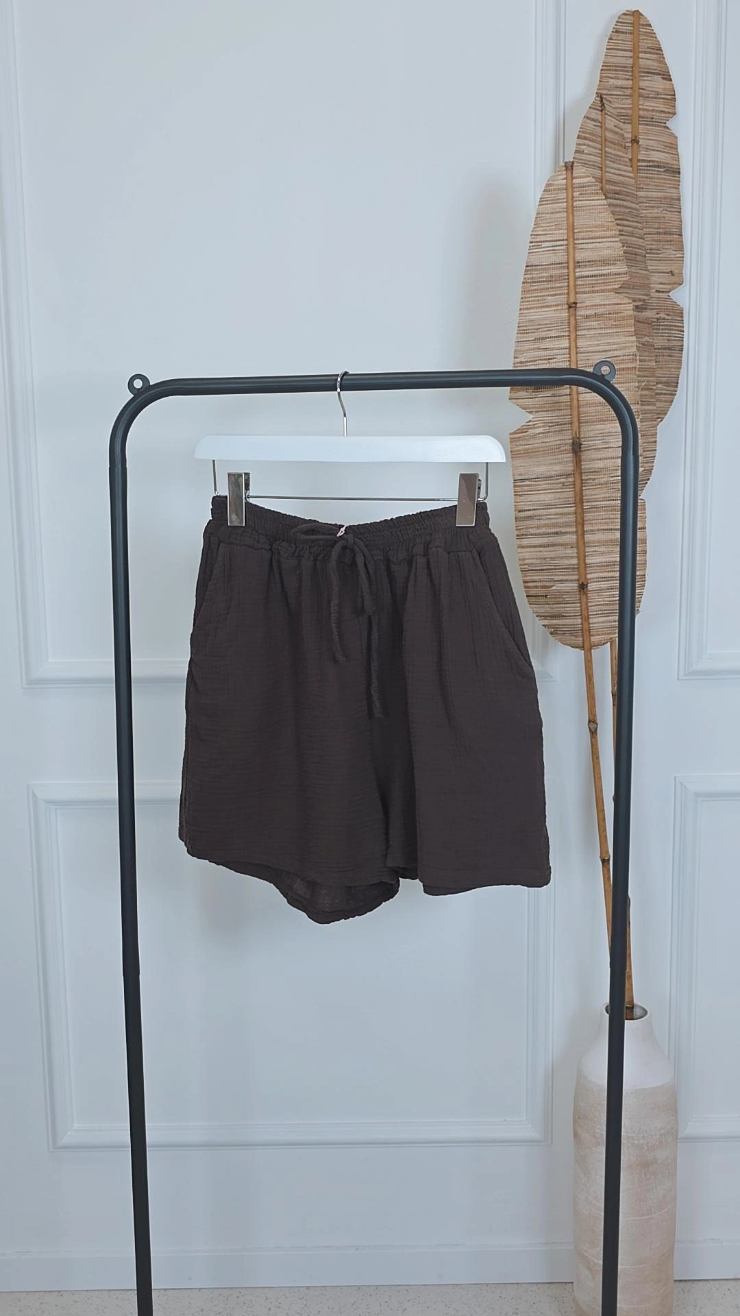 MUSSELIN SHORTS TOGO KURZ UNI Made in Italy 34-42 