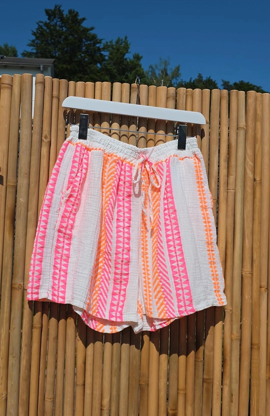 BASIC MUSSELIN AZTEK SHORTS LAMIS Made in Italy 34 - 42 BOHO BEACH