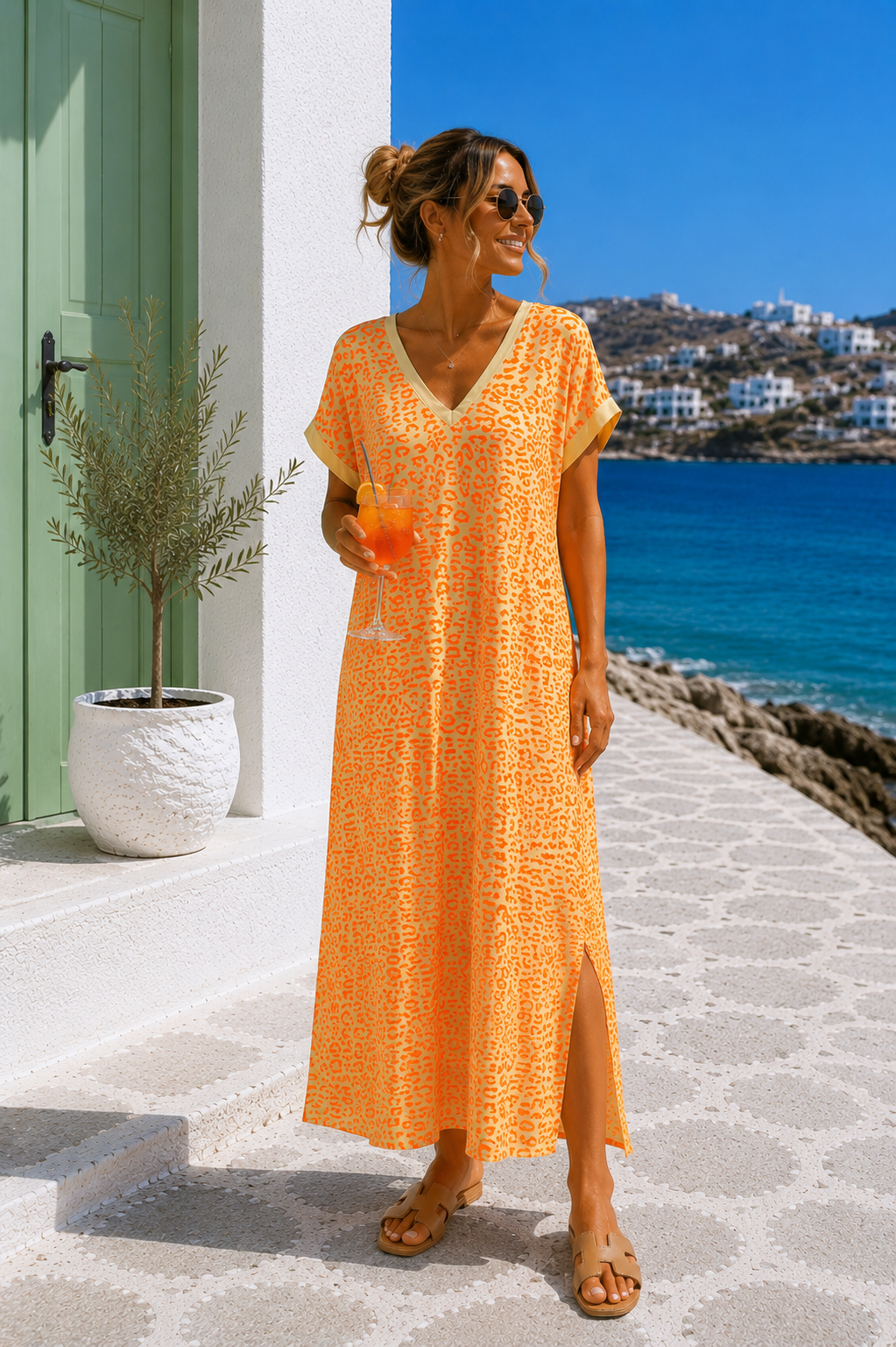 Leo-Maxikleid Malika Made in Italy 34-44/46