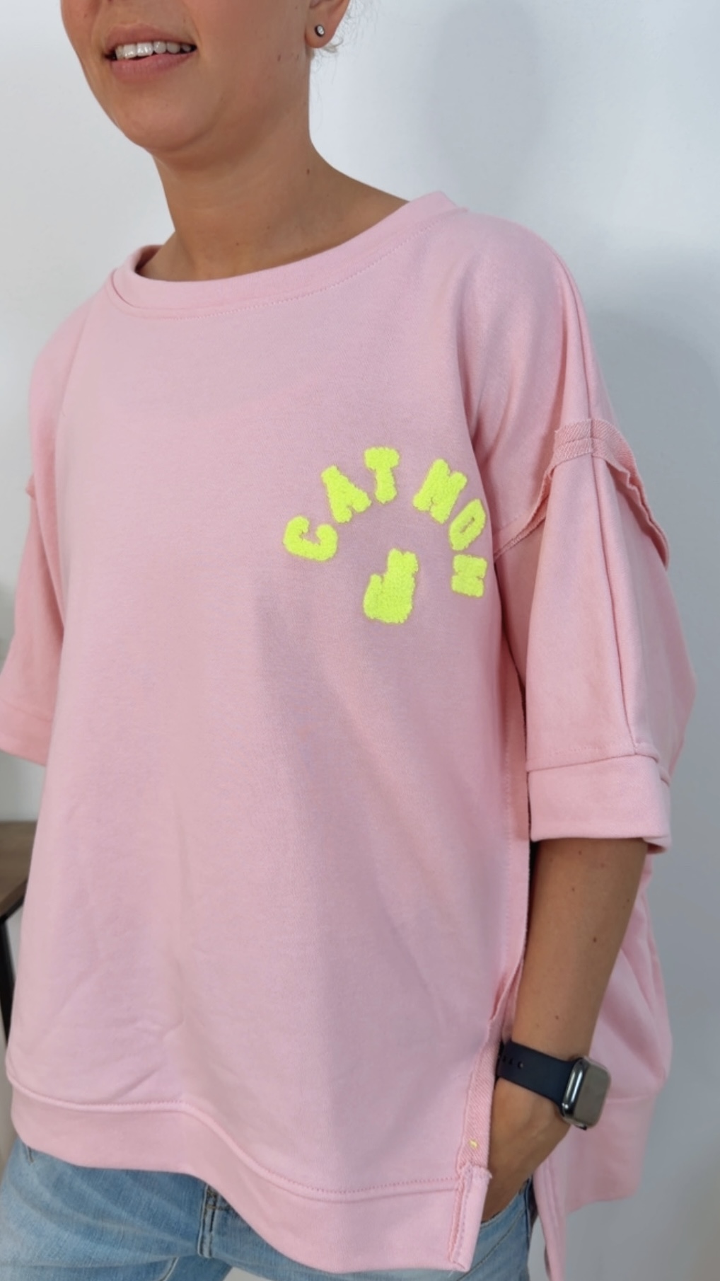 T-Shirt Luni Cat Mom Sweater Made in Italy 34-42/44