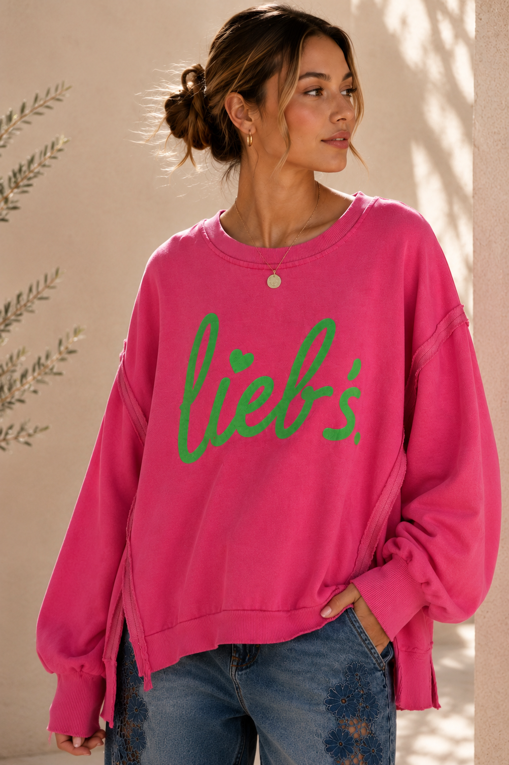 Sweatshirt Isotta – Lieb´s im lässigen Oversize-Look Made in Italy 34-48