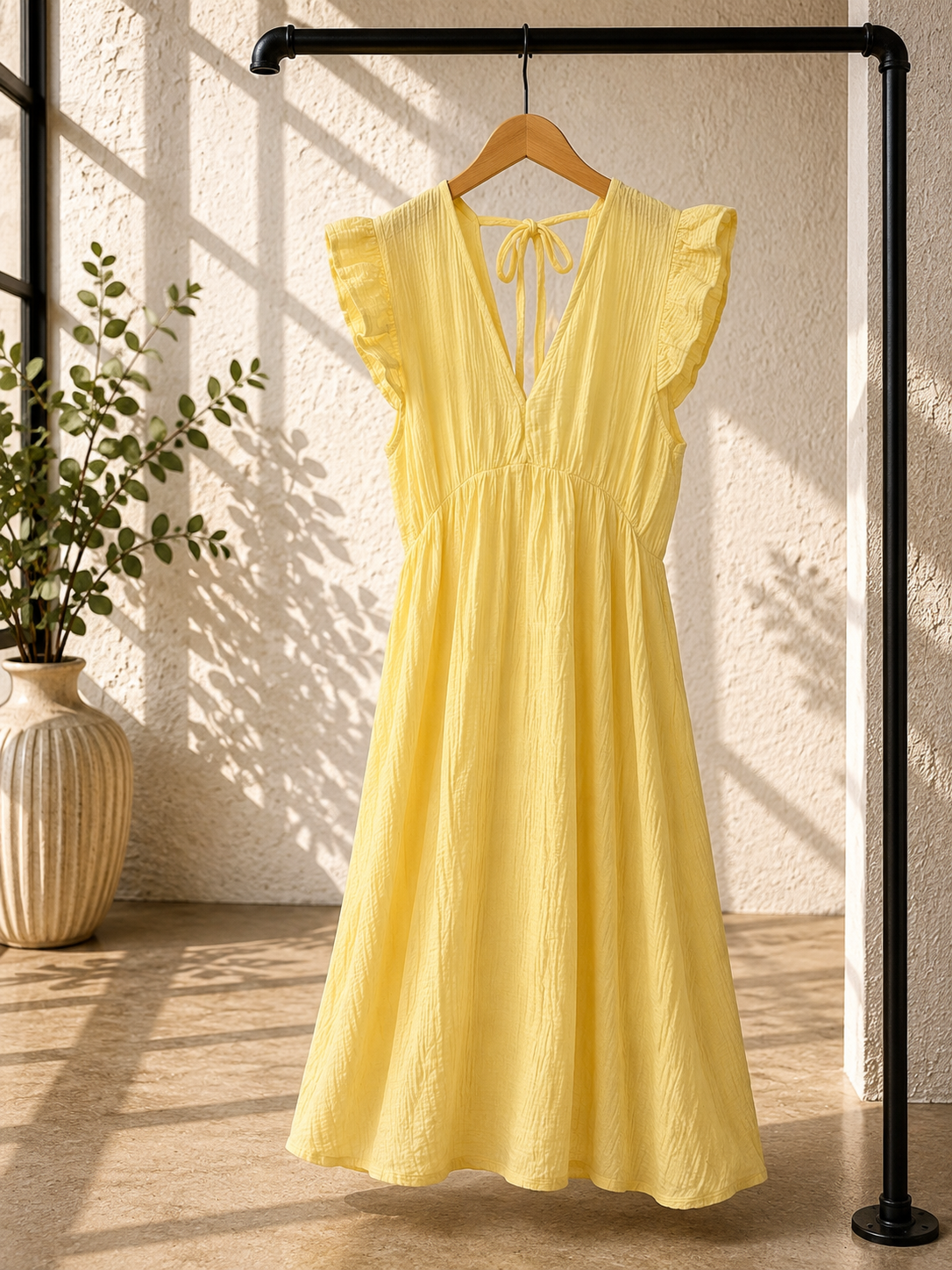 MUSSELIN KlEID ZOE BIANCO MIA 34 - 42 Made in Italy ärmellos Rüsche