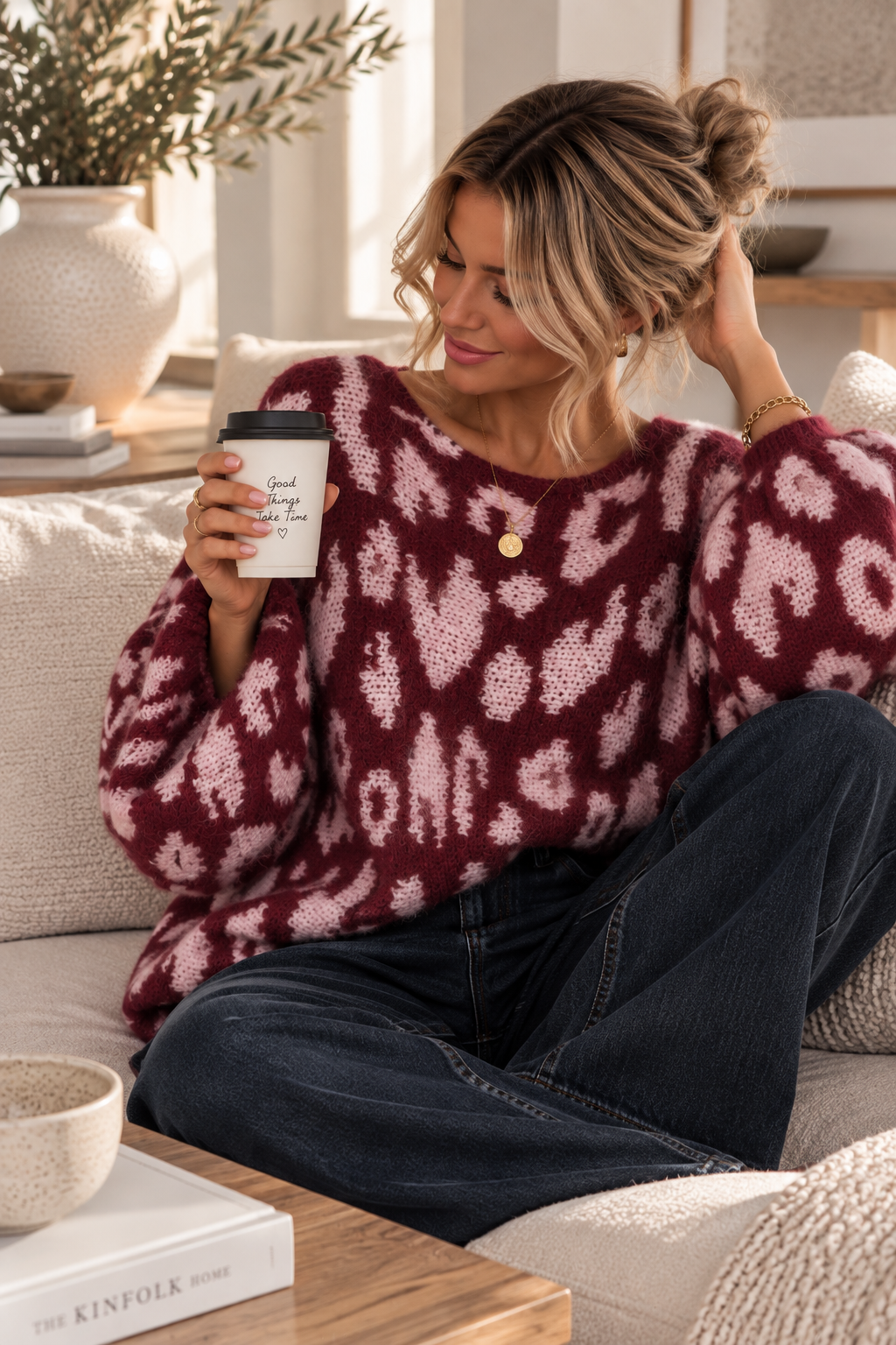 Strickpullover Leo-Look – Fledermaus-Style | Made in Italy | One Size bis ca. Gr. 44 | SP0086 Strick Pullover