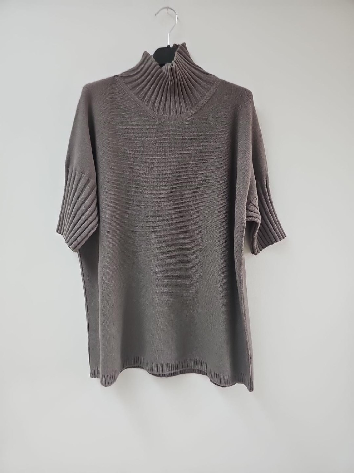Strickpullover mit Stehkragen & Rippenstrick I NO. SP0017 I Made in Italy 34-42/44