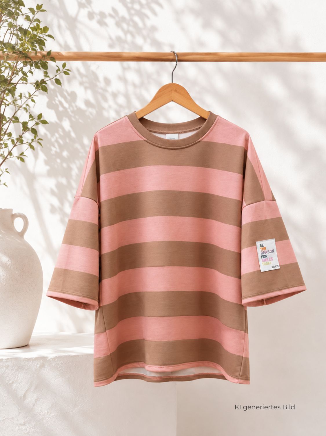 Buttersoft-Shirt „Jule“ Made in Italy passt bis Gr. 44 Streifen