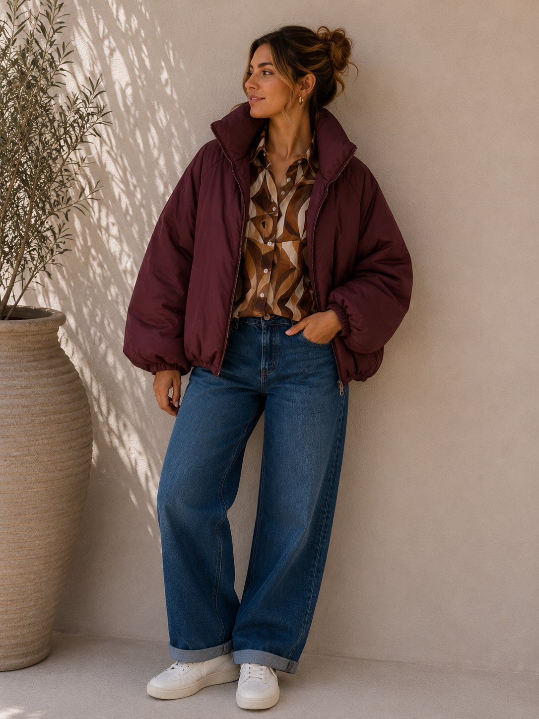 Jacke Puffy Monika – lässiger Allrounder für die Übergangszeit Made in Italy 34-40/42