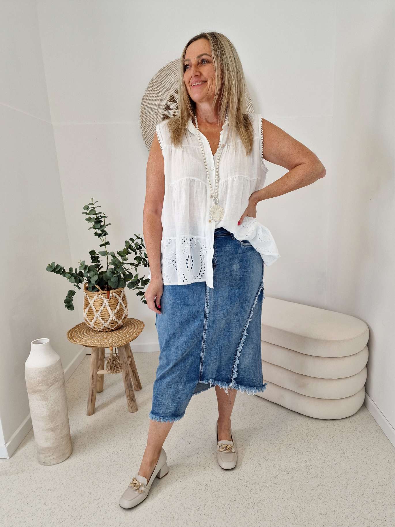 EDLES LEINEN SHIRT TOP KISS WEIß 36-42 Made in Italy Shirt Oberteil LINEN BASIC Lochstickerei EDLES LEINEN SHIRT TOP KISS WEIß 36-42 Made in Italy Shirt Oberteil LINEN BASIC Lochstickerei