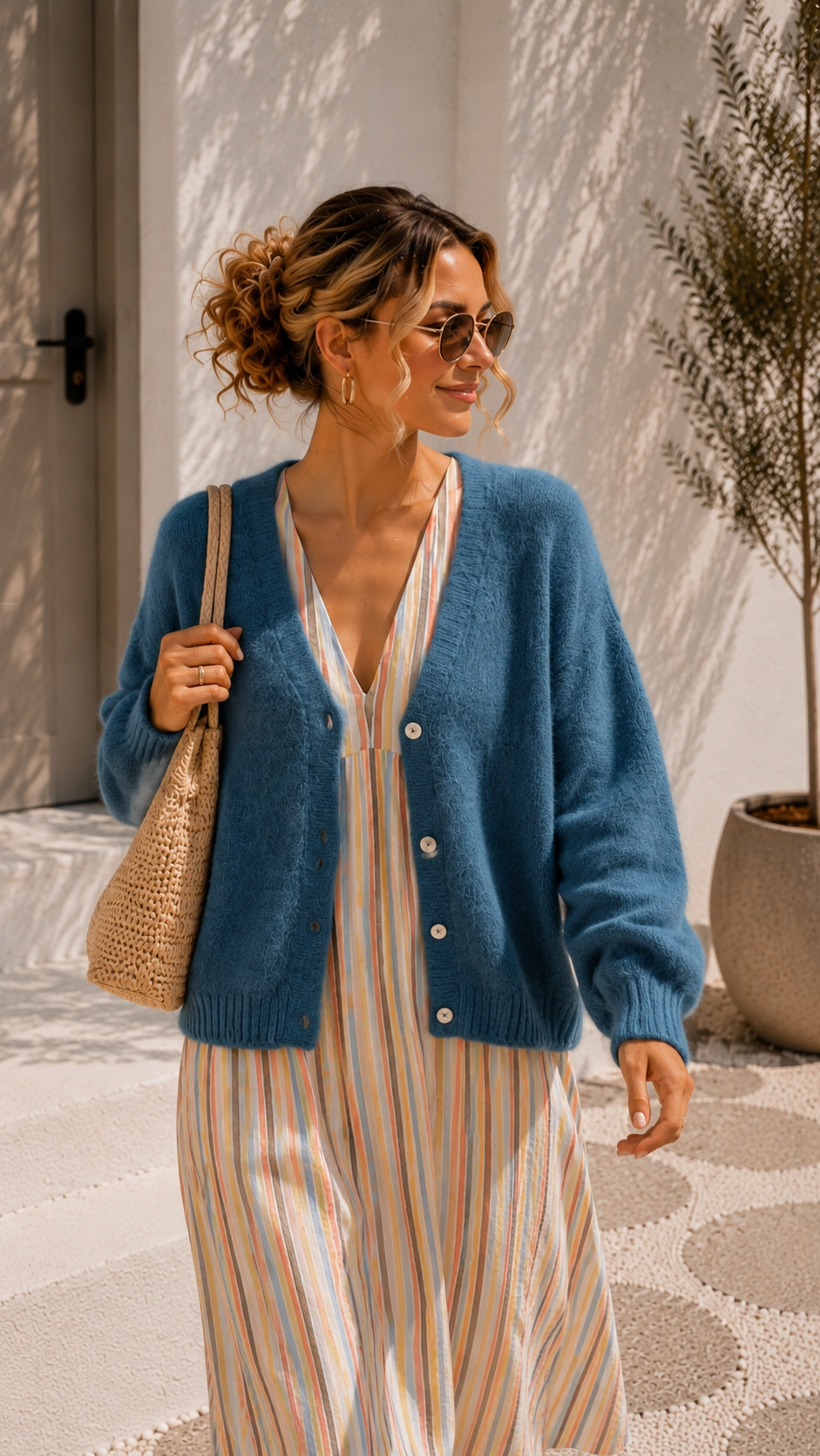 EDLER STRICK CARDIGAN OSLO Alpaka Strickjacke Made in Italy 34-42