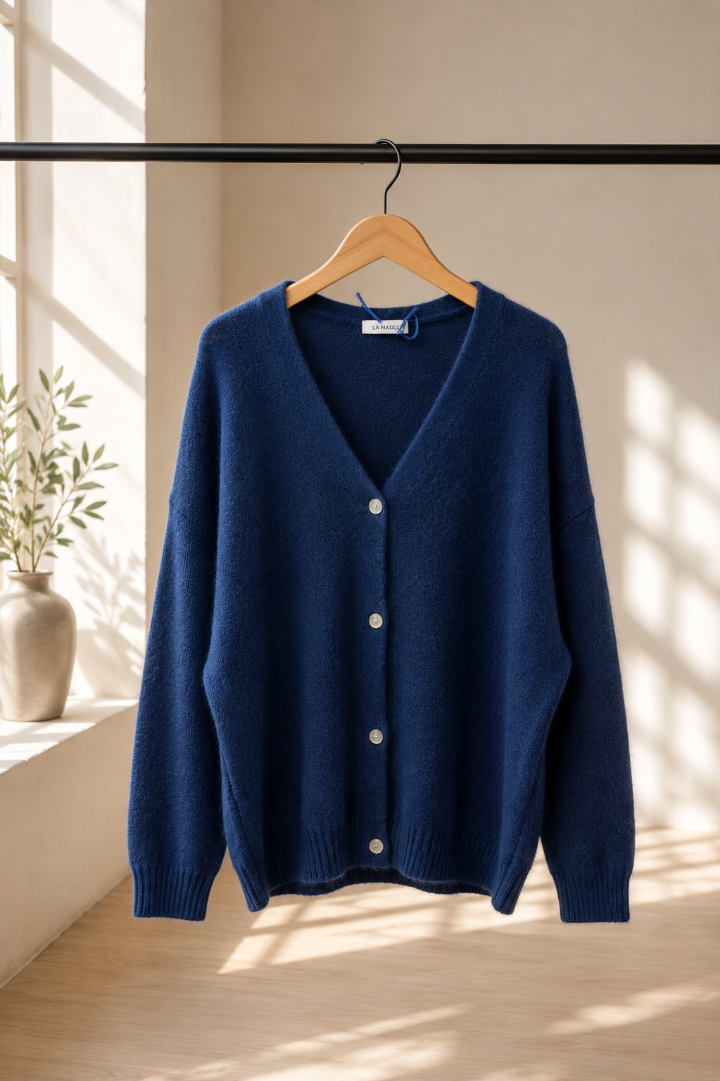 Agnetha – Oversize Alpaka Strickjacke | Made in Italya Cardigan  34-44