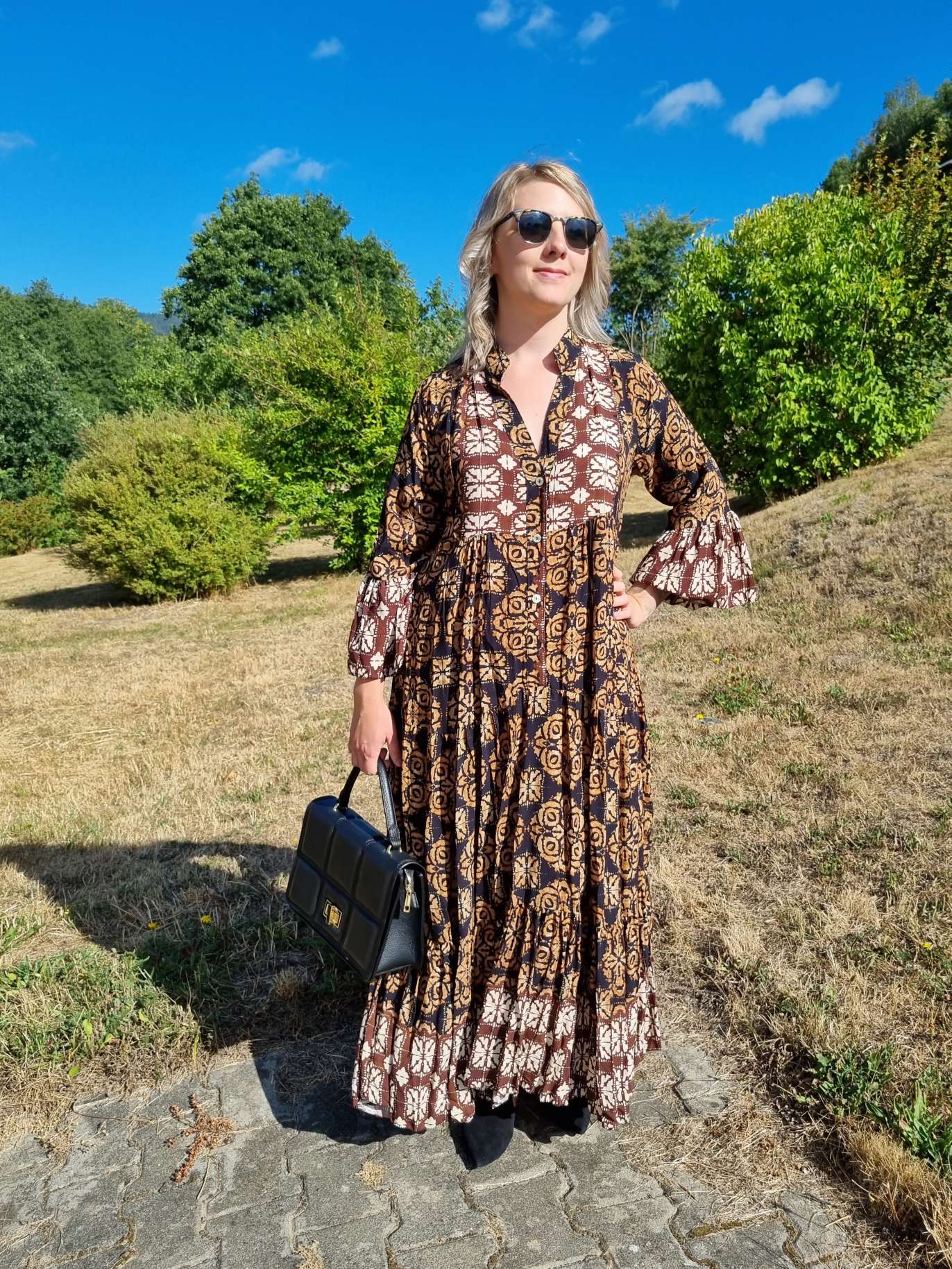 MAXI TUNIKA DRESS ISABELL SCHWARZ 34-40/42 Made in Italy langes Kleid Hängerchen Tunikakleid MAXI TUNIKA DRESS ISABELL SCHWARZ 34-40/42 Made in Italy langes Kleid Hängerchen Tunikakleid