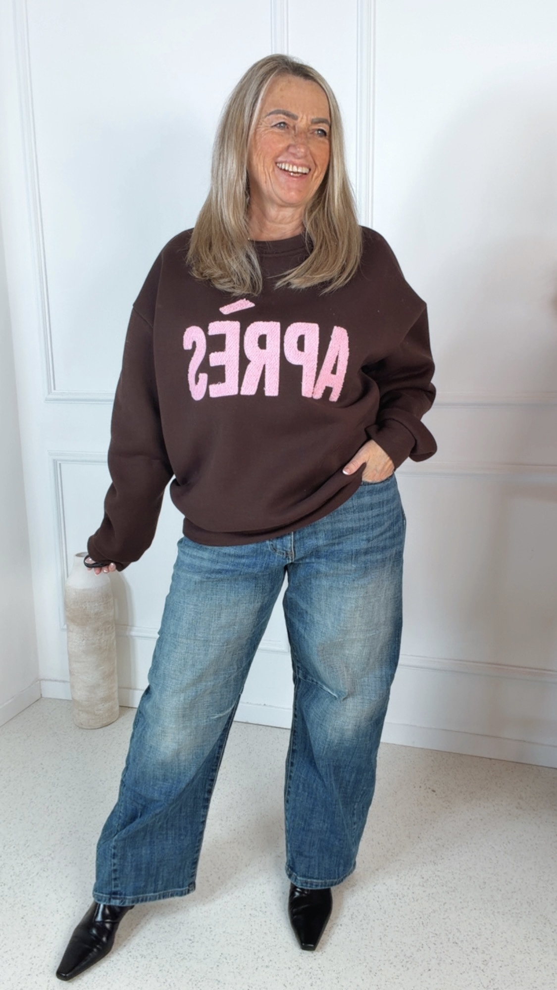 BASIC SWEATER APRES Made in Italy 36 - 42 Pullover