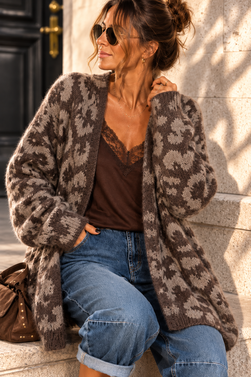 Cardigan Leo Kuschelig I Strickjacke I NO.SJ0023 I Made in Italy 34-44/46