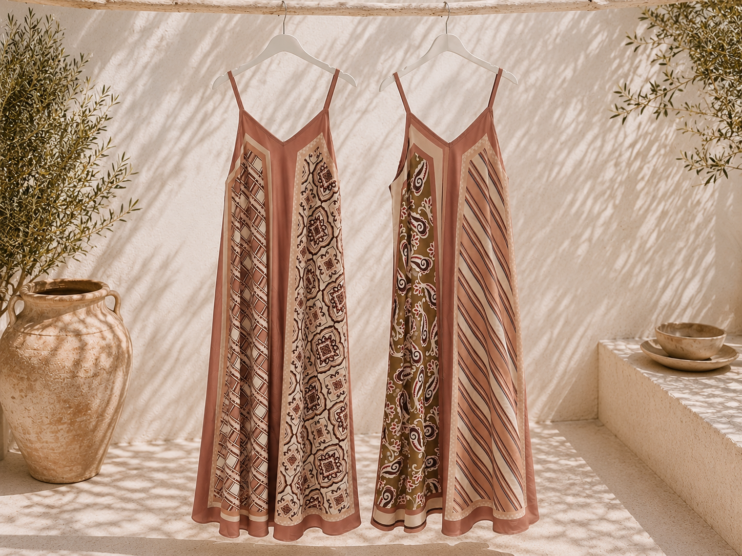 Maxikleid Cordelia Seide mit raffiniertem Wendedesign Made in Italy 34-40/42