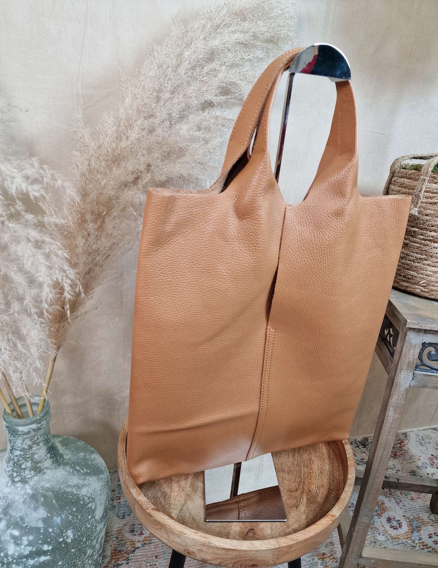 LEDER SHOPPER ADAM CAMEL Made in Italy Echtleder Tasche Schultertasche versch. Farben LEDER SHOPPER ADAM CAMEL Made in Italy Echtleder Tasche Schultertasche versch. Farben
