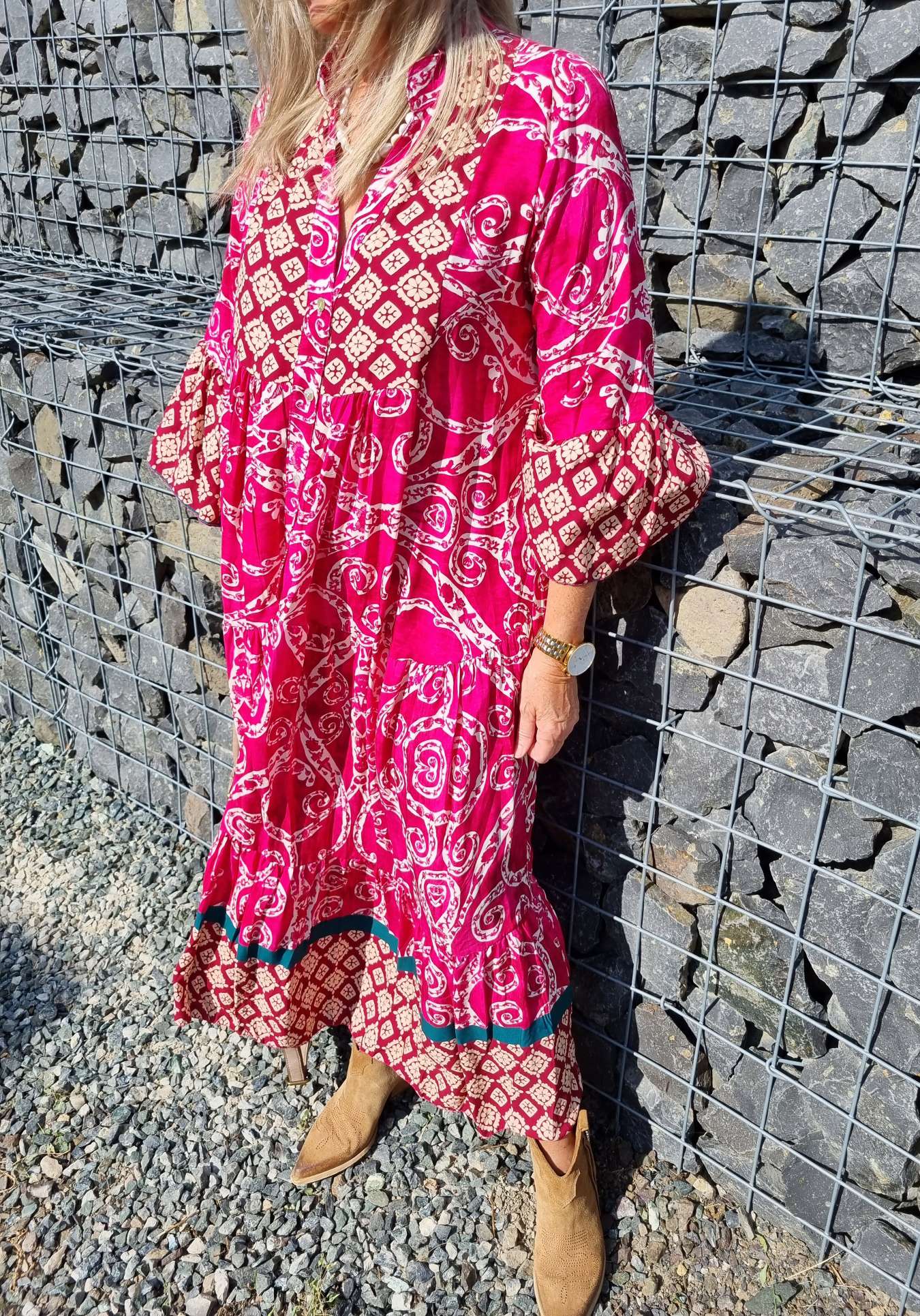 MAXI TUNIKA DRESS STROMBOLI BURGUNDER 34-40/42 Made in Italy langes Kleid Hängerchen Tunikakleid MAXI TUNIKA DRESS STROMBOLI BURGUNDER 34-40/42 Made in Italy langes Kleid Hängerchen Tunikakleid