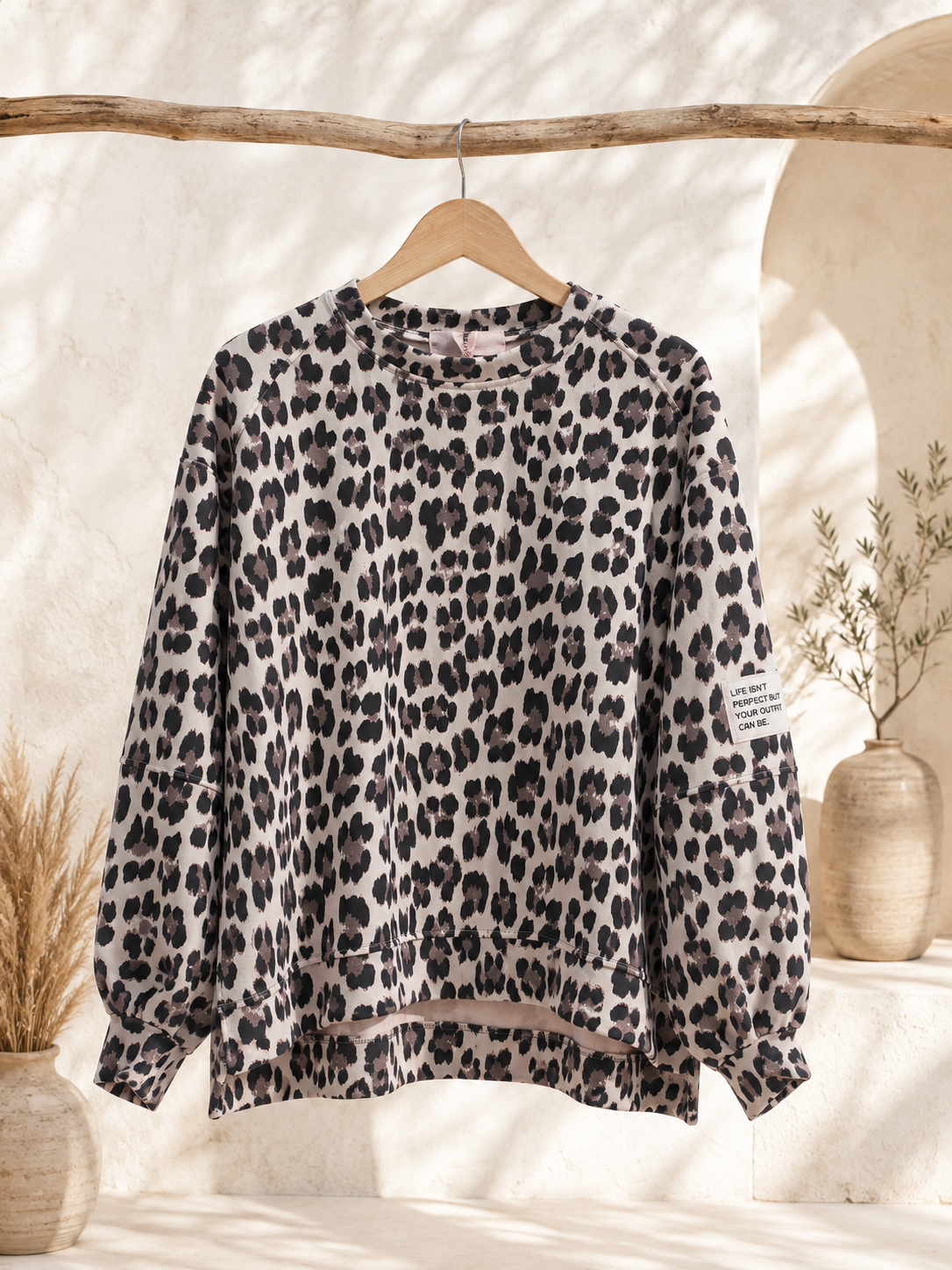 Sweater Leo Patch Juna Made in Italy 34-42 Sweatshirt