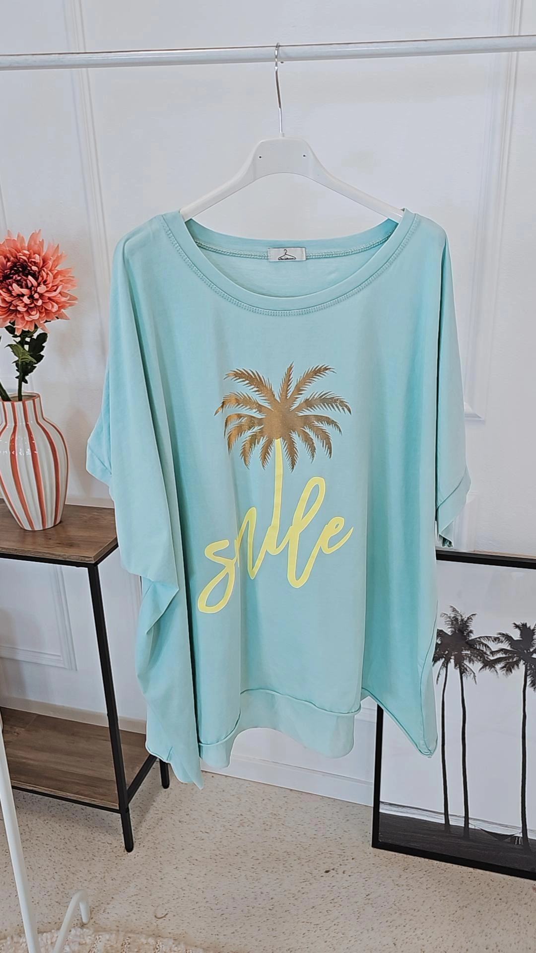  OVERSIZE T-SHIRT INES VOKUHILA PALME Made in ITALY Gr. 36 - 44/46