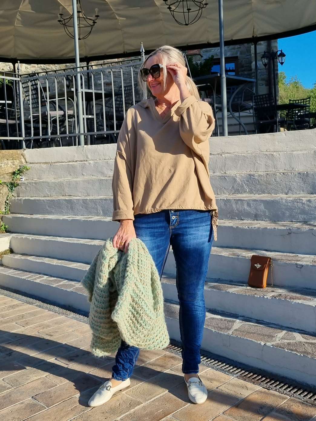 HOODIE NAOMI CAMEL Sweater Kapuze Made in Italy 34-42 Longsleeve Pullover LEO Leopard HOODIE NAOMI CAMEL Sweater Kapuze Made in Italy 34-42 Longsleeve Pullover LEO Leopard