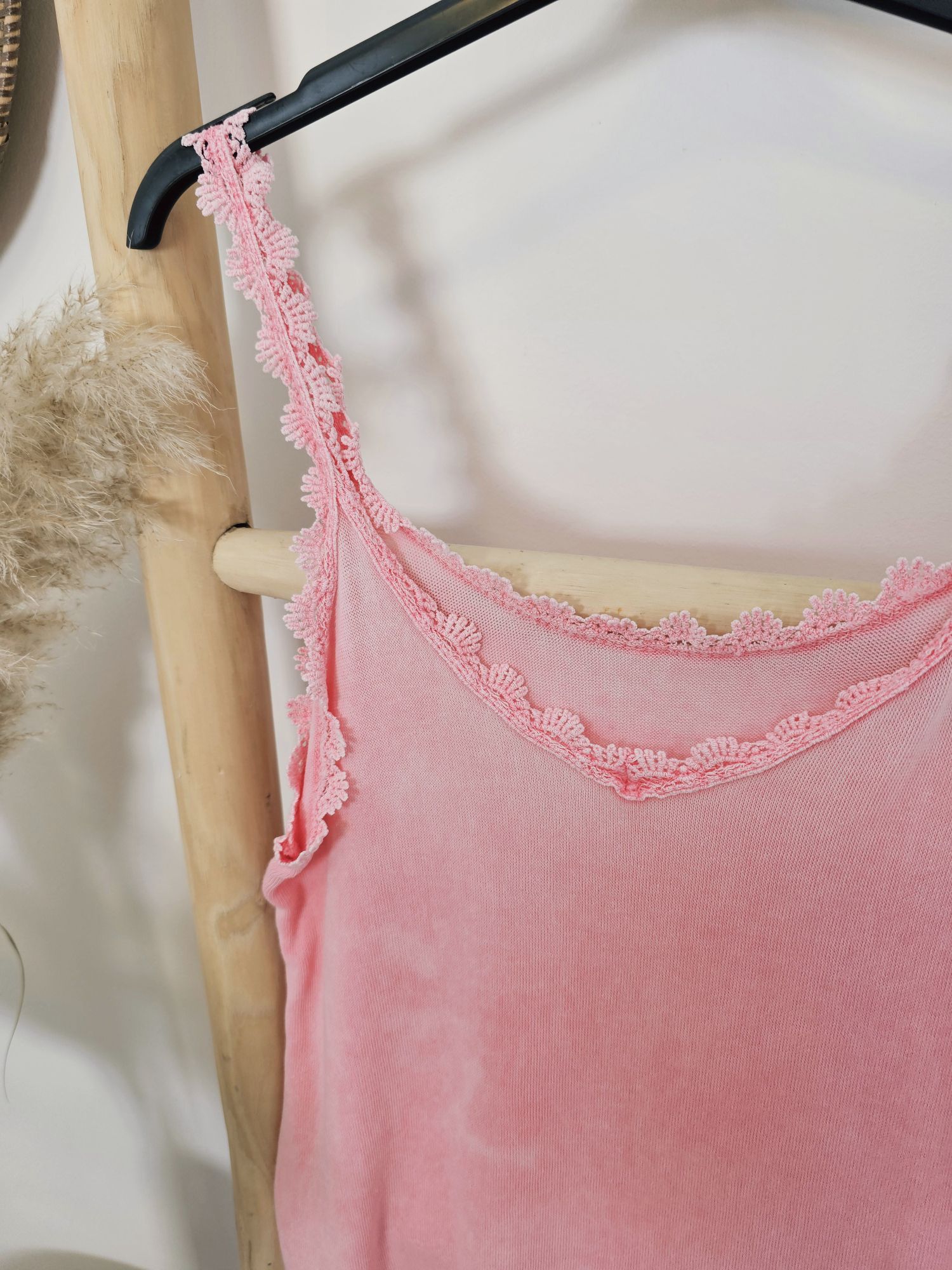 BASIC TOP LENA  PEACH  34-42 Made in Italy Shirt Oberteil  