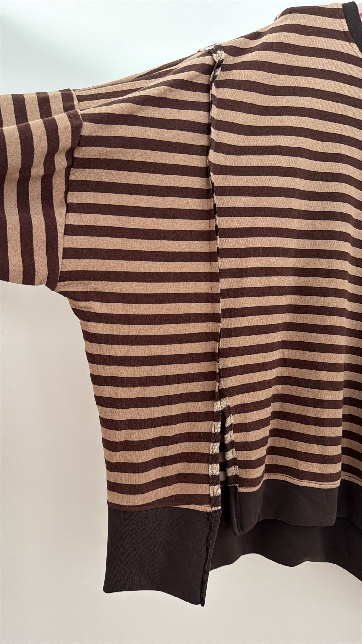 Sweater Charly mit Raw-Cut Details Stripes Made in Italy 34-44/46