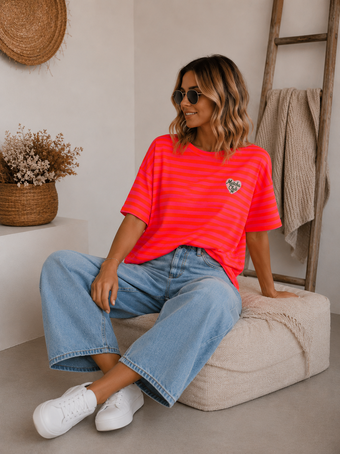 T-Shirt Mizuki Matcha Club Stripes Made in Italy 34-42/44
