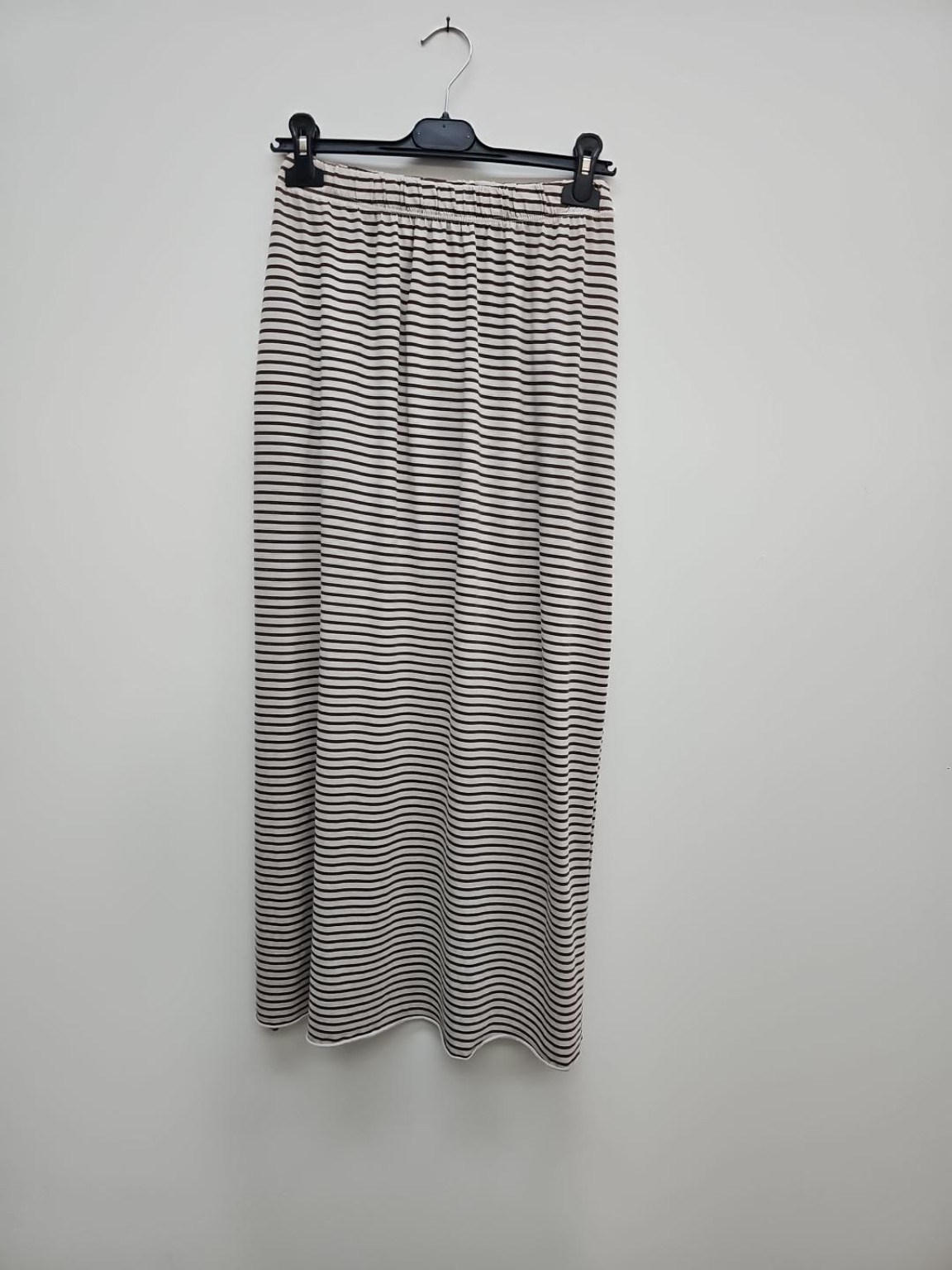 Maxirock Talea – gestreifter Lieblingsrock mit Seitenschlitzen Made in Italy 34-40/42 Skirt