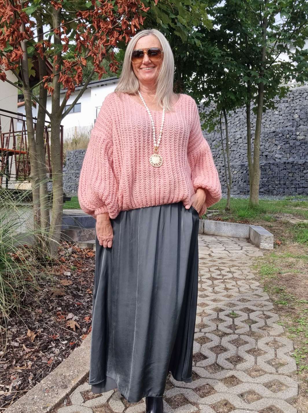 OVERSIZE KNIT SWEATER MALENA KORALLE Strickpullover Pullover 34-42/44 Made in Italy versch. Farben OVERSIZE KNIT SWEATER MALENA KORALLE Strickpullover Pullover 34-42/44 Made in Italy versch. Farben