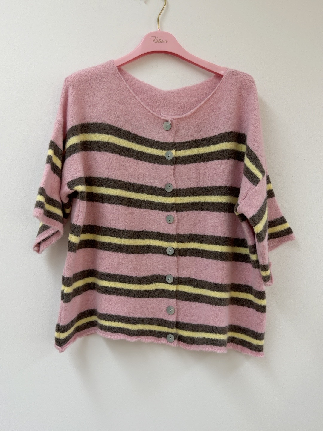 Strickjacke Dreiviertelarm I SJ0056 I Made in Italy 34-42/44