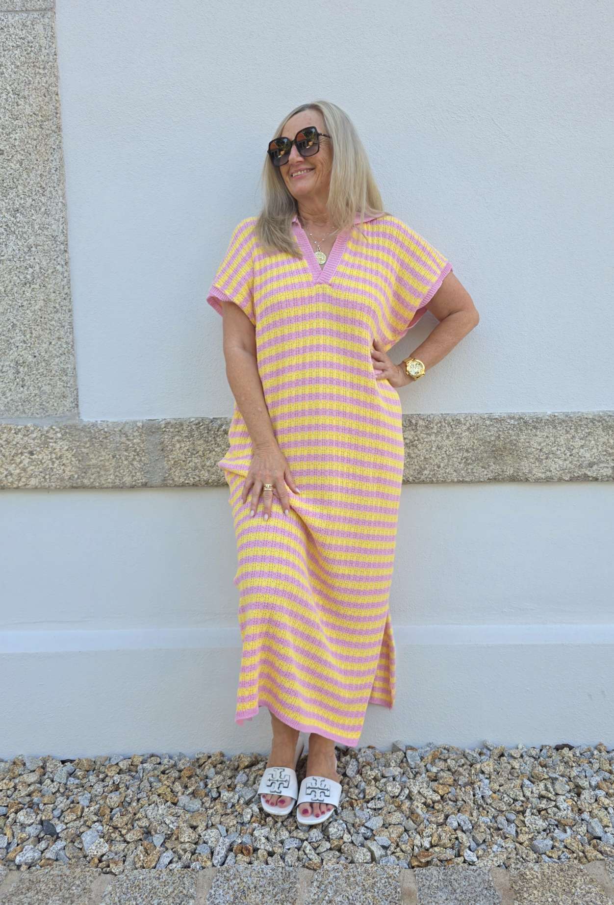 EDLES KNIT DRESS LUCIA STRIPES Made in Italy 36 - 42 KNIT DRESS Oversize