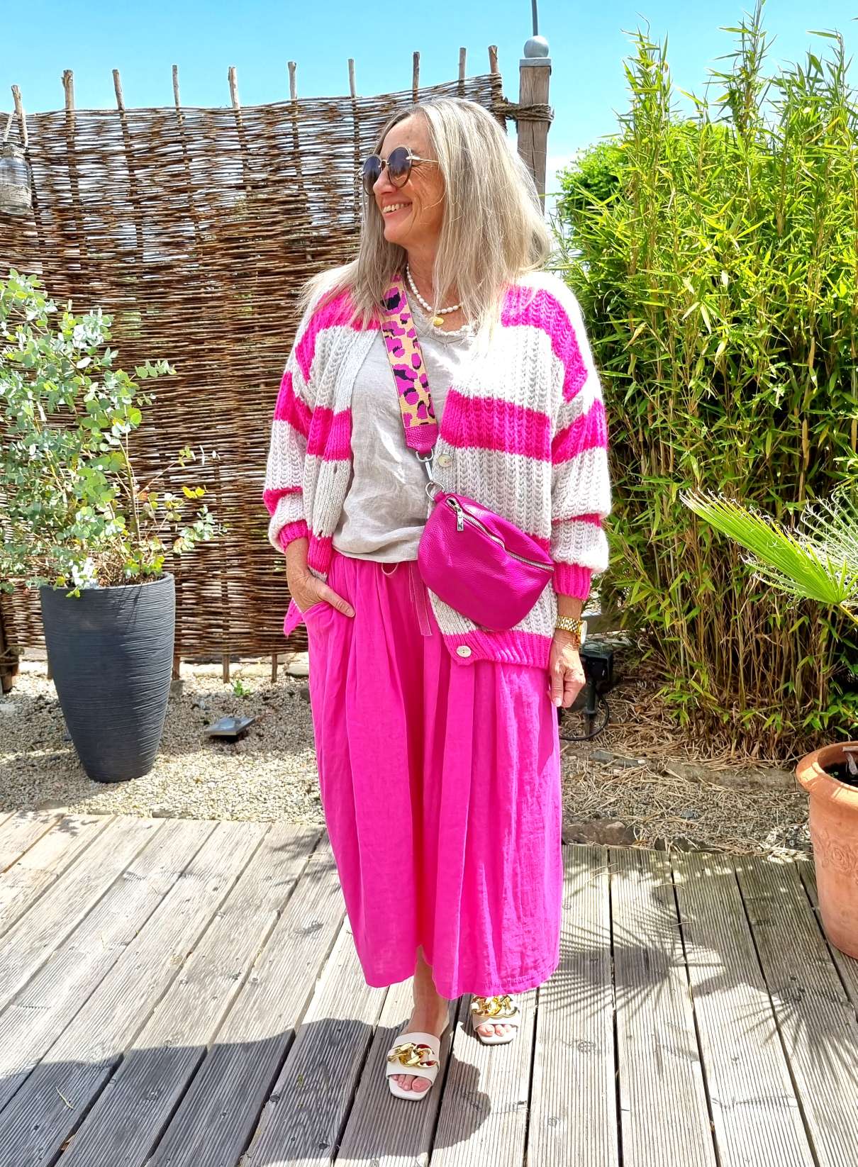 LINEN JOGPANT LISA PINK 34-40 CULOTTE Made in Italy Leinen Hose PANT Sommerhose Hosenrock LINEN JOGPANT LISA PINK 34-40 CULOTTE Made in Italy Leinen Hose PANT Sommerhose Hosenrock