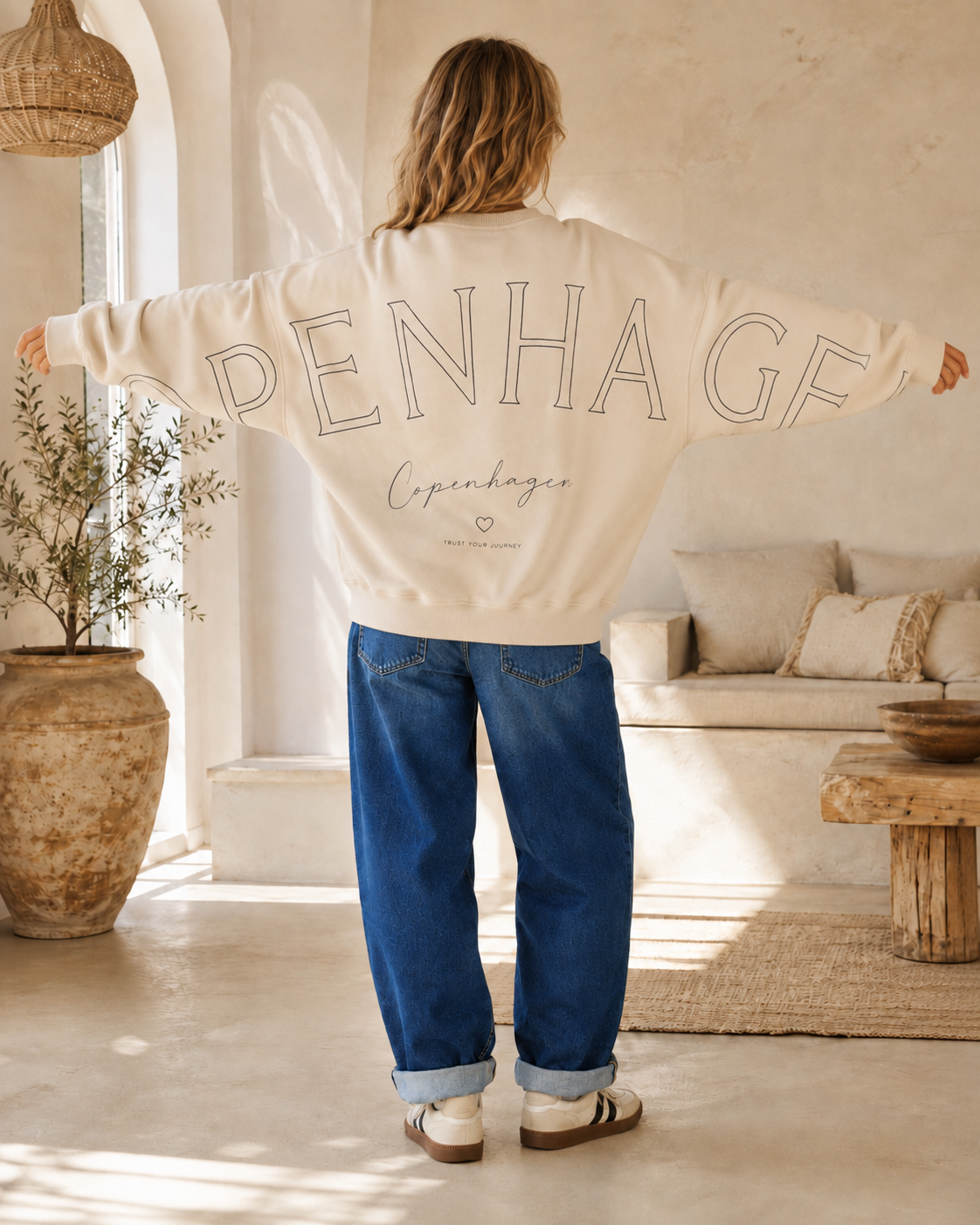 Sweatshirt Copenhagen I NO. SW0016 I lässiger Oversize-Look I Made in Italy 34-42/44