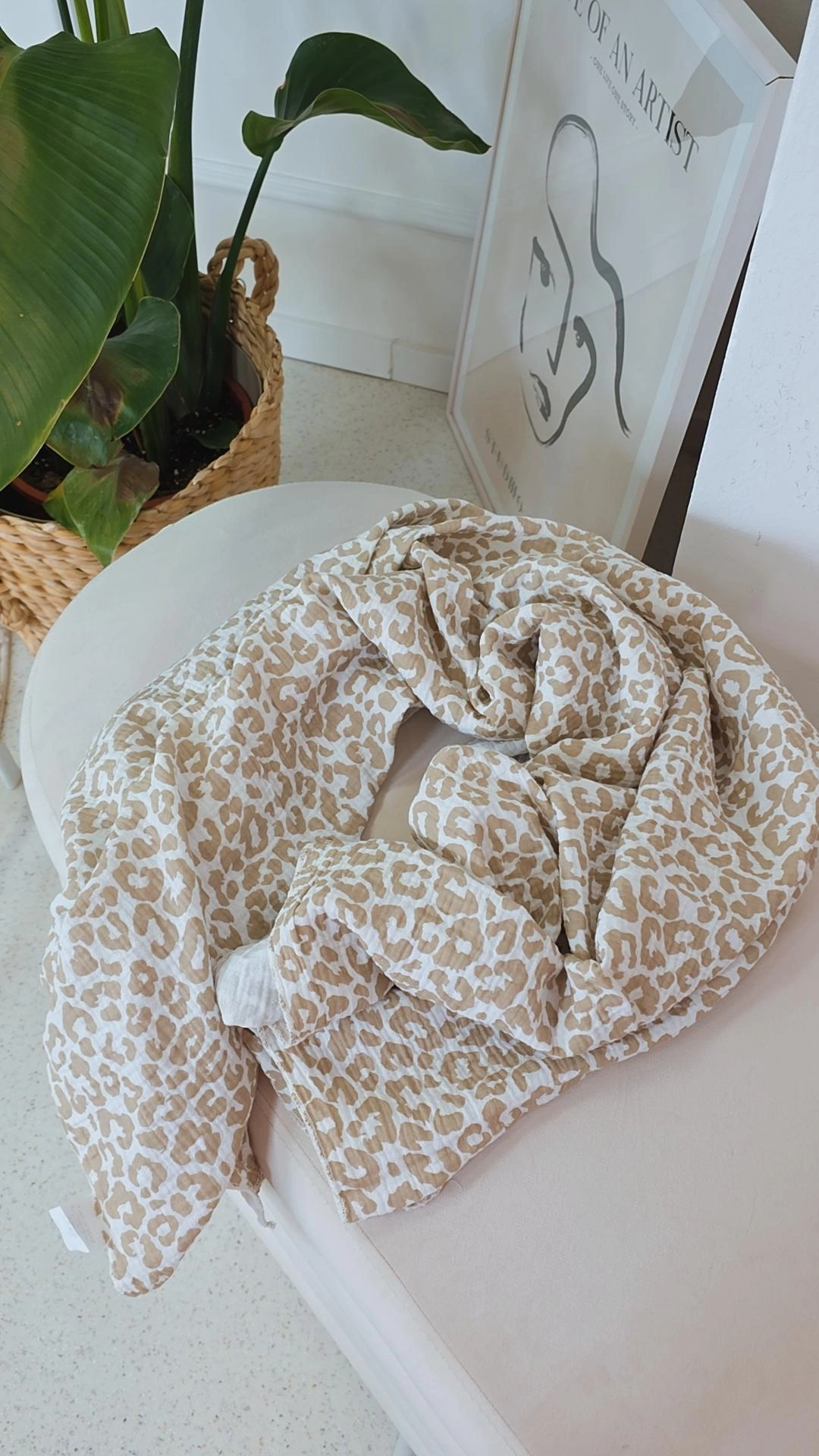 MUSSELIN SCHAL SCARF BARBARA LEO  Pareo Made in Italy