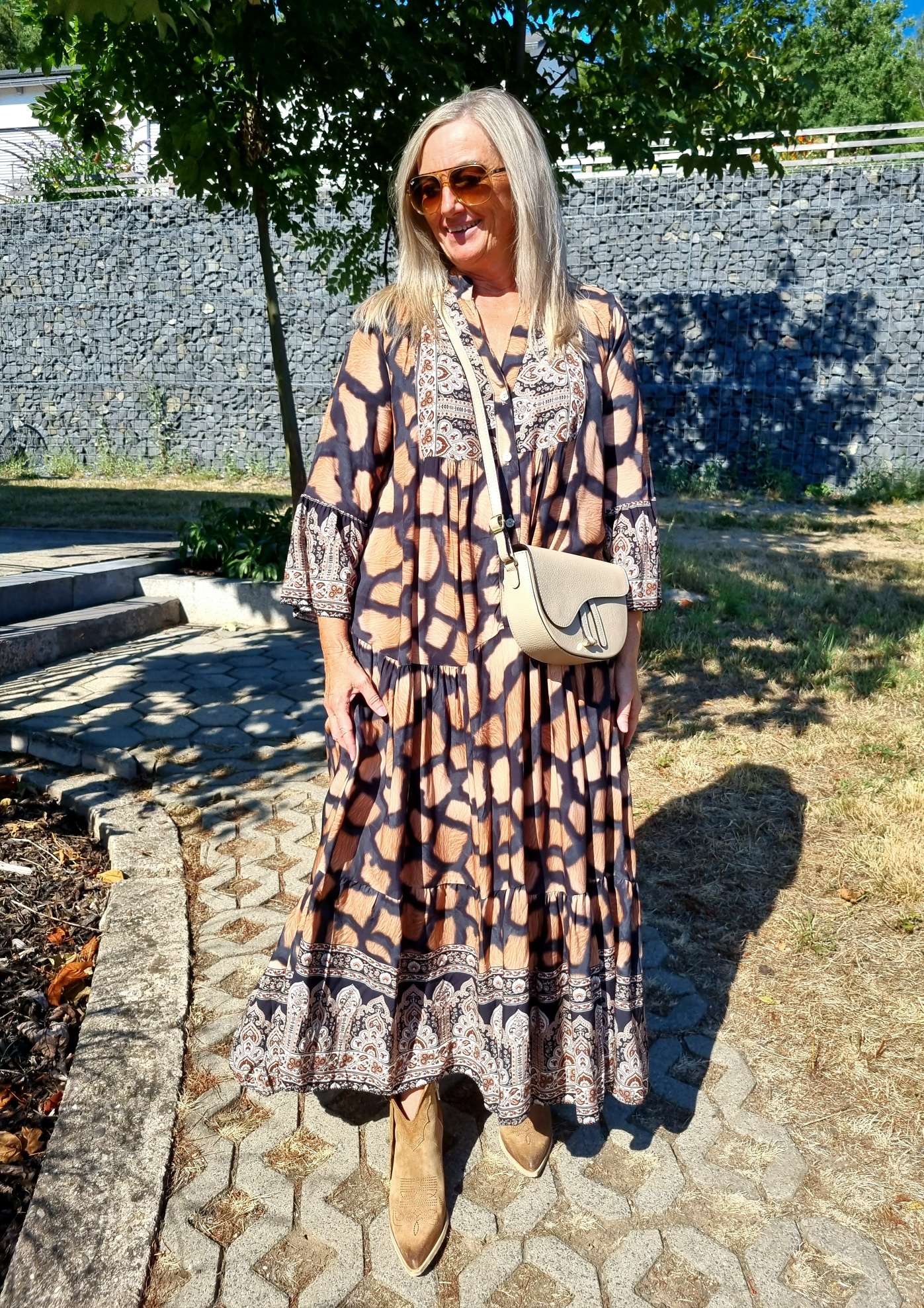 MAXI TUNIKA DRESS PAOLA BLACK 34-42 Made in Italy langes Kleid Hängerchen Tunikakleid Giraffe MAXI TUNIKA DRESS PAOLA BLACK 34-42 Made in Italy langes Kleid Hängerchen Tunikakleid Giraffe