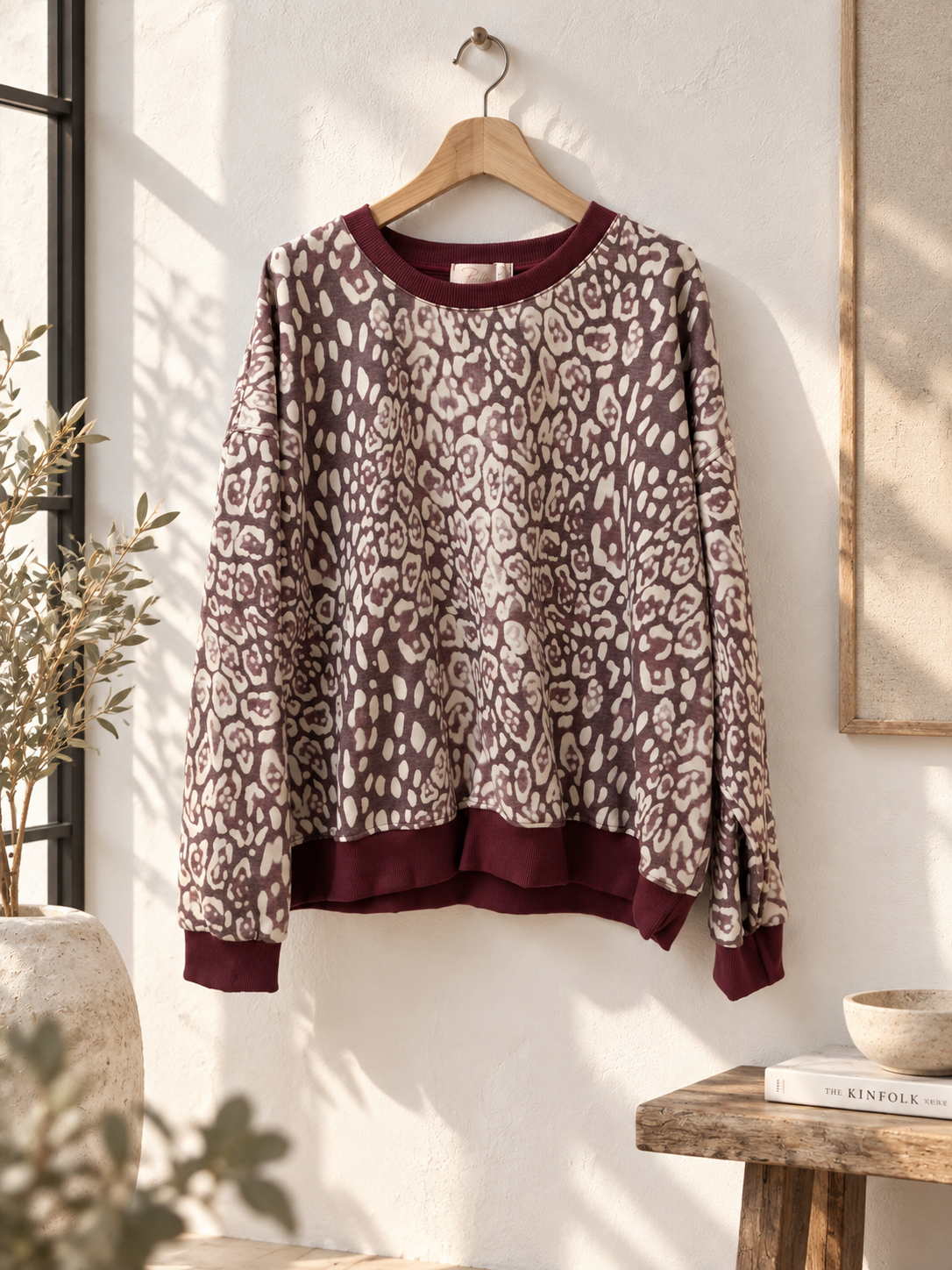 Leo Sweatshirt – butterweich & lässig | Made in Italy 🐆🤎 SW0102 Gr 34-42