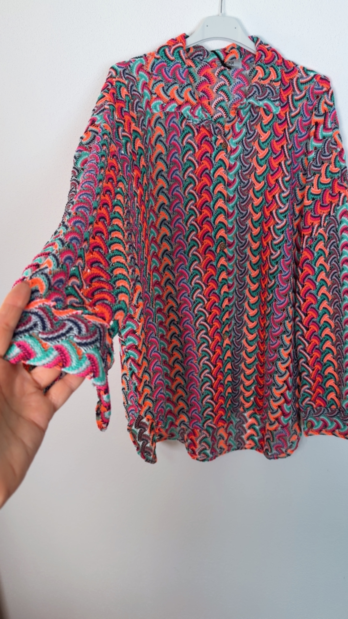 🌺✨ Strick Bluse Carly Multicolor Made in Itlay 34-42/44