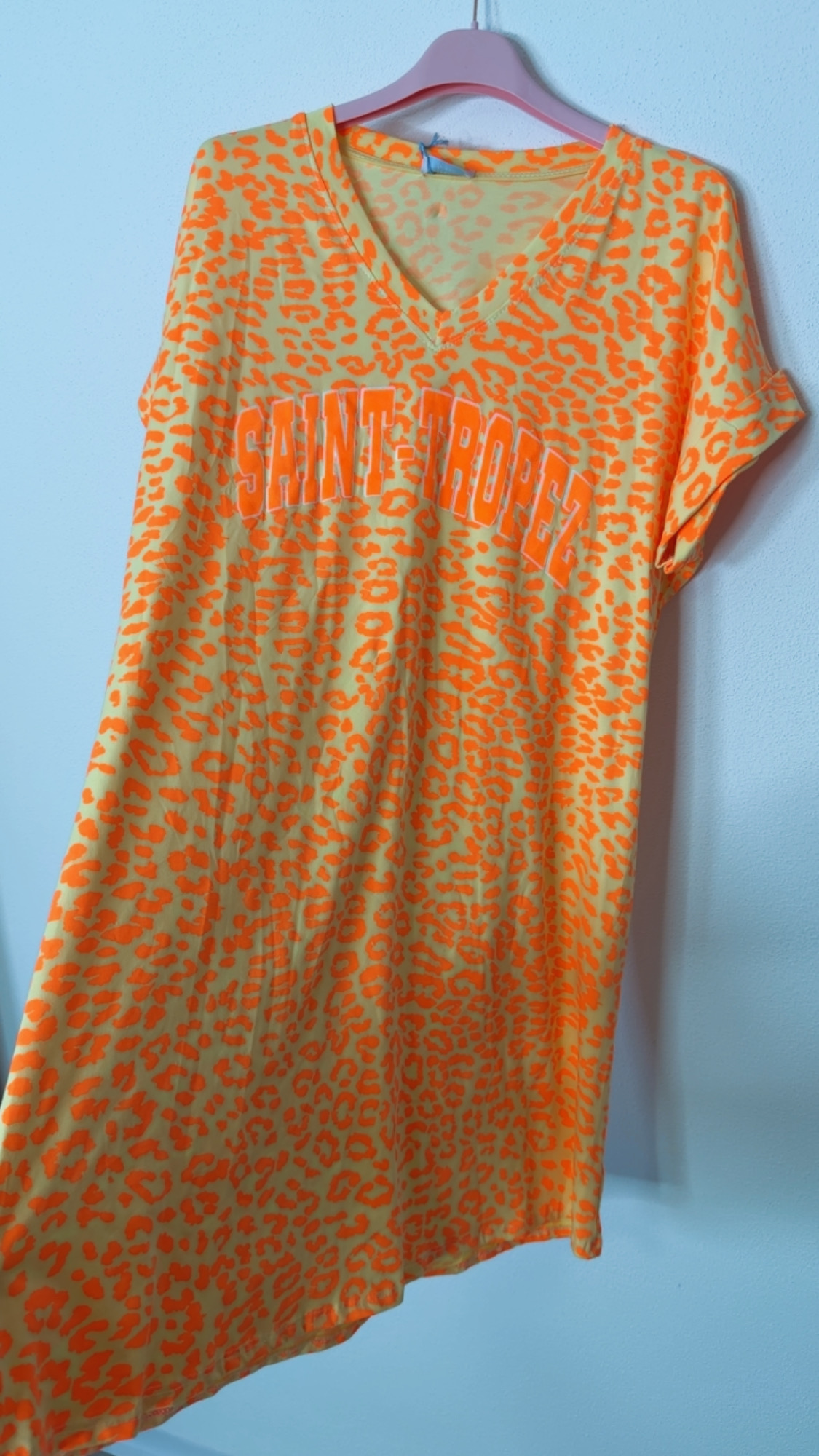 Leo-T-Shirt-Kleid Safiya Saint Tropez Made in Italy 34-42/44