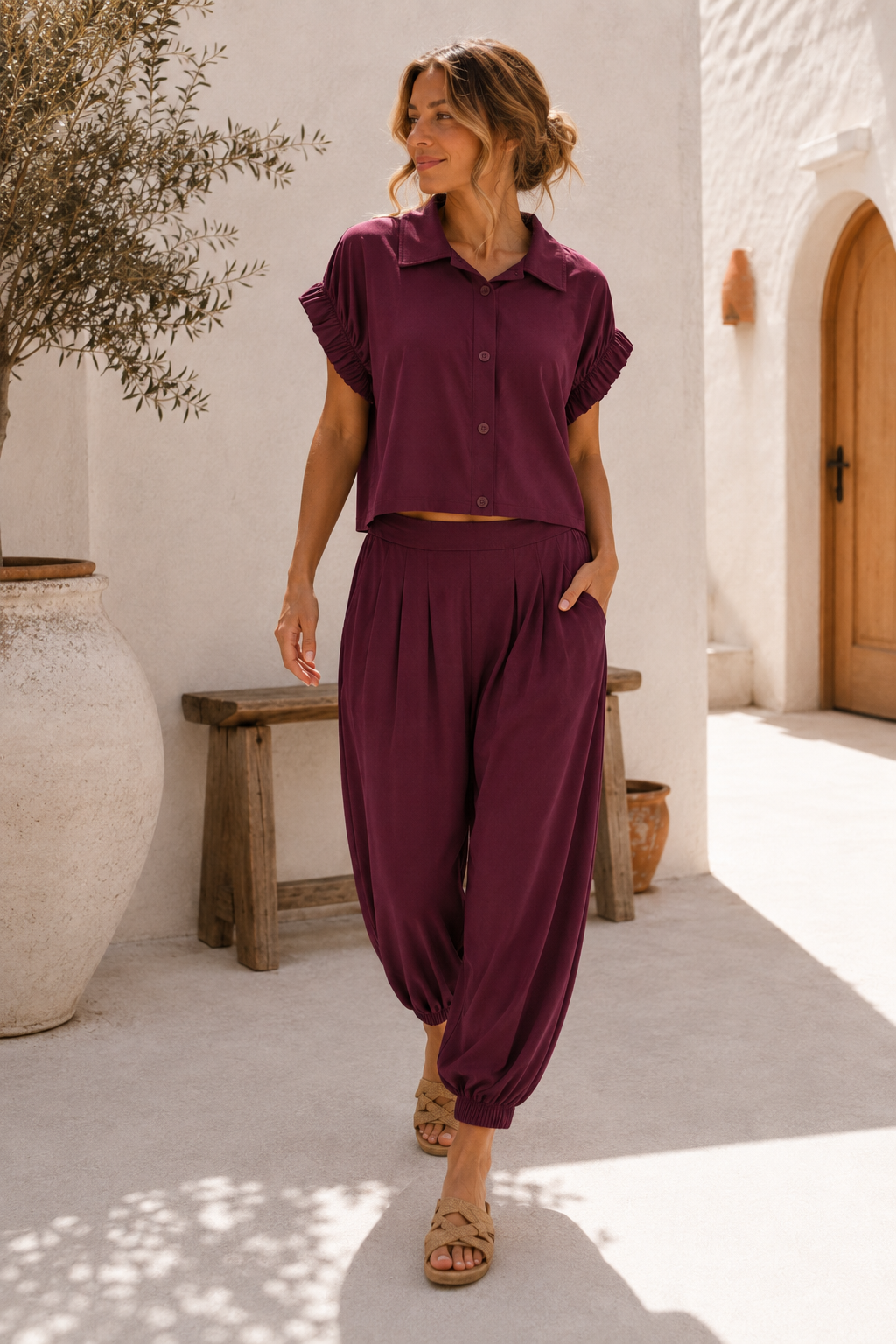 Set Alessa – Bluse & Hose Made in Italy 34-42