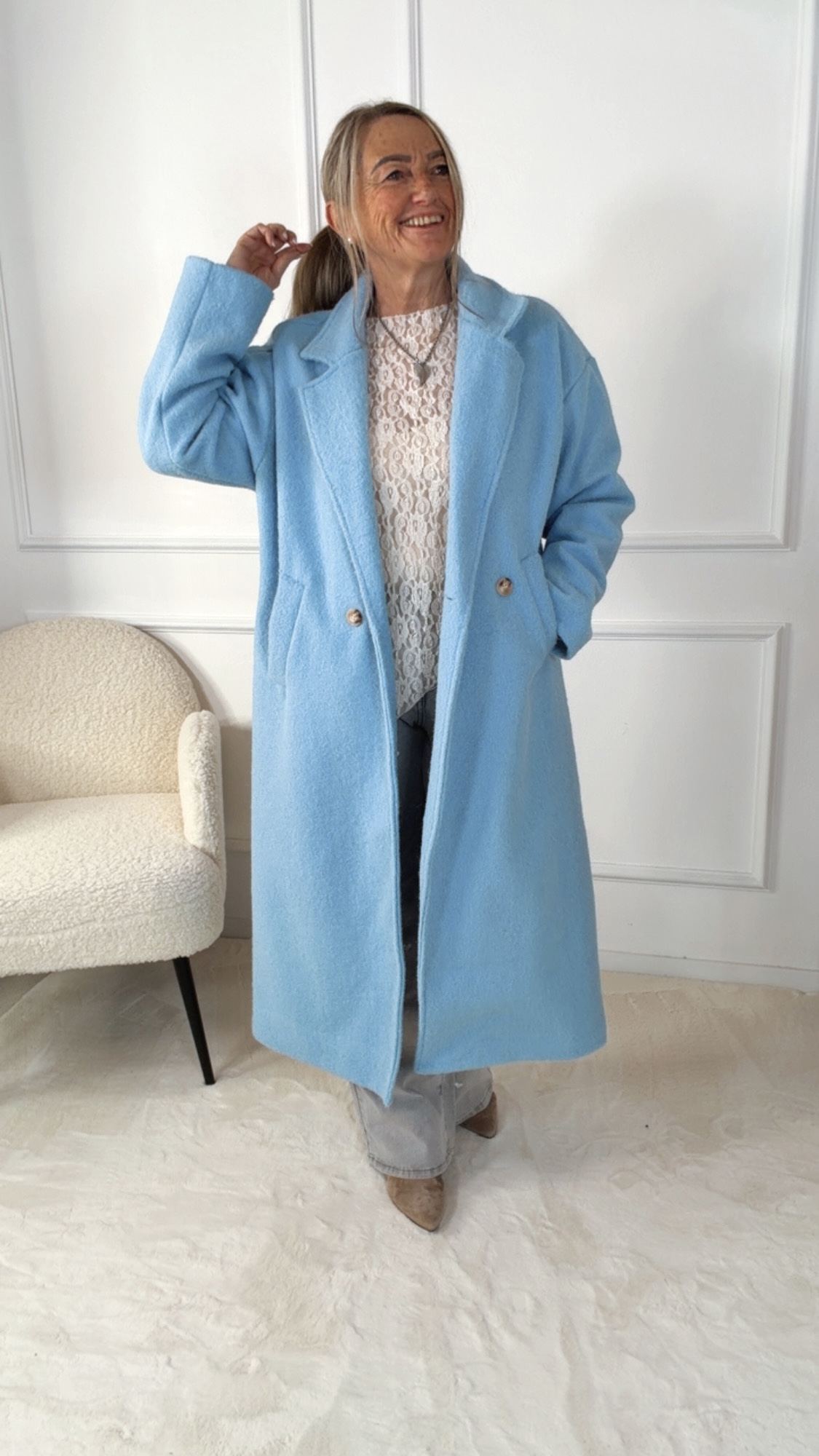 TREND MANTEL ELVIRA 36 - 42 Trench Coat Made in Italy