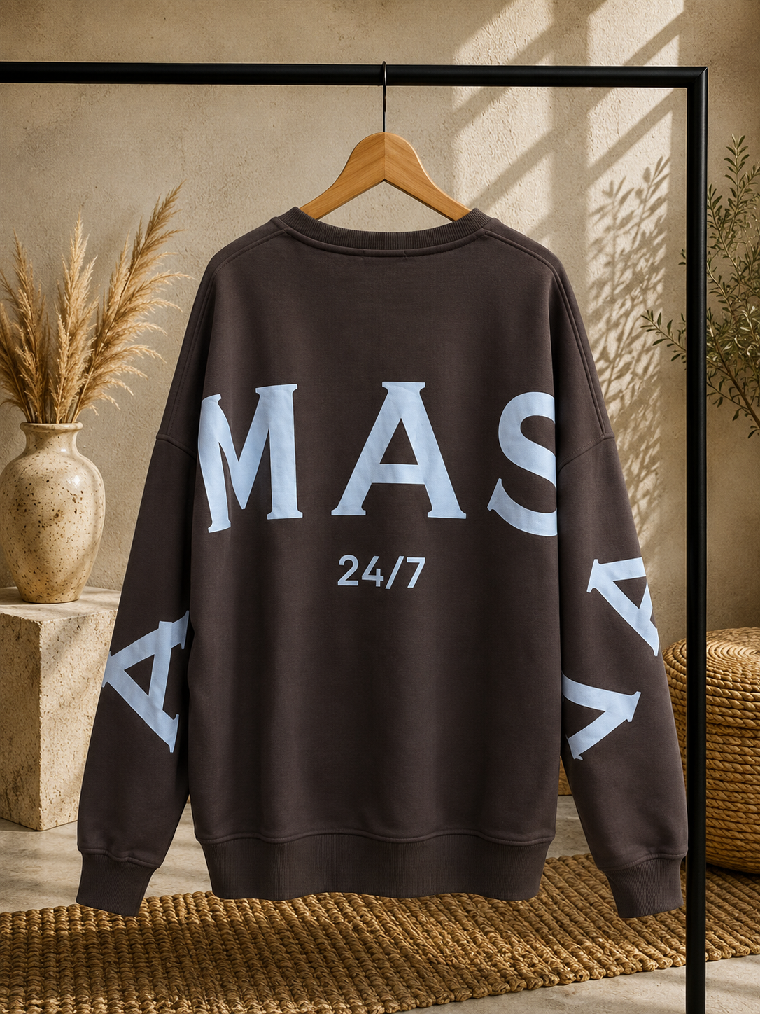 Sweatshirt „Namaste 24/7 Uni“ – Made in Italy | One Size bis ca. Gr. 42