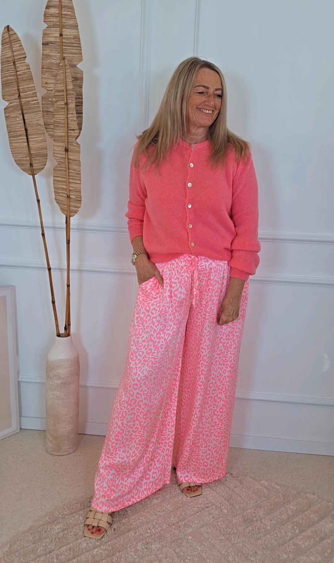 PALAZZO HOSE LANA Made in Italy 34 - 42
